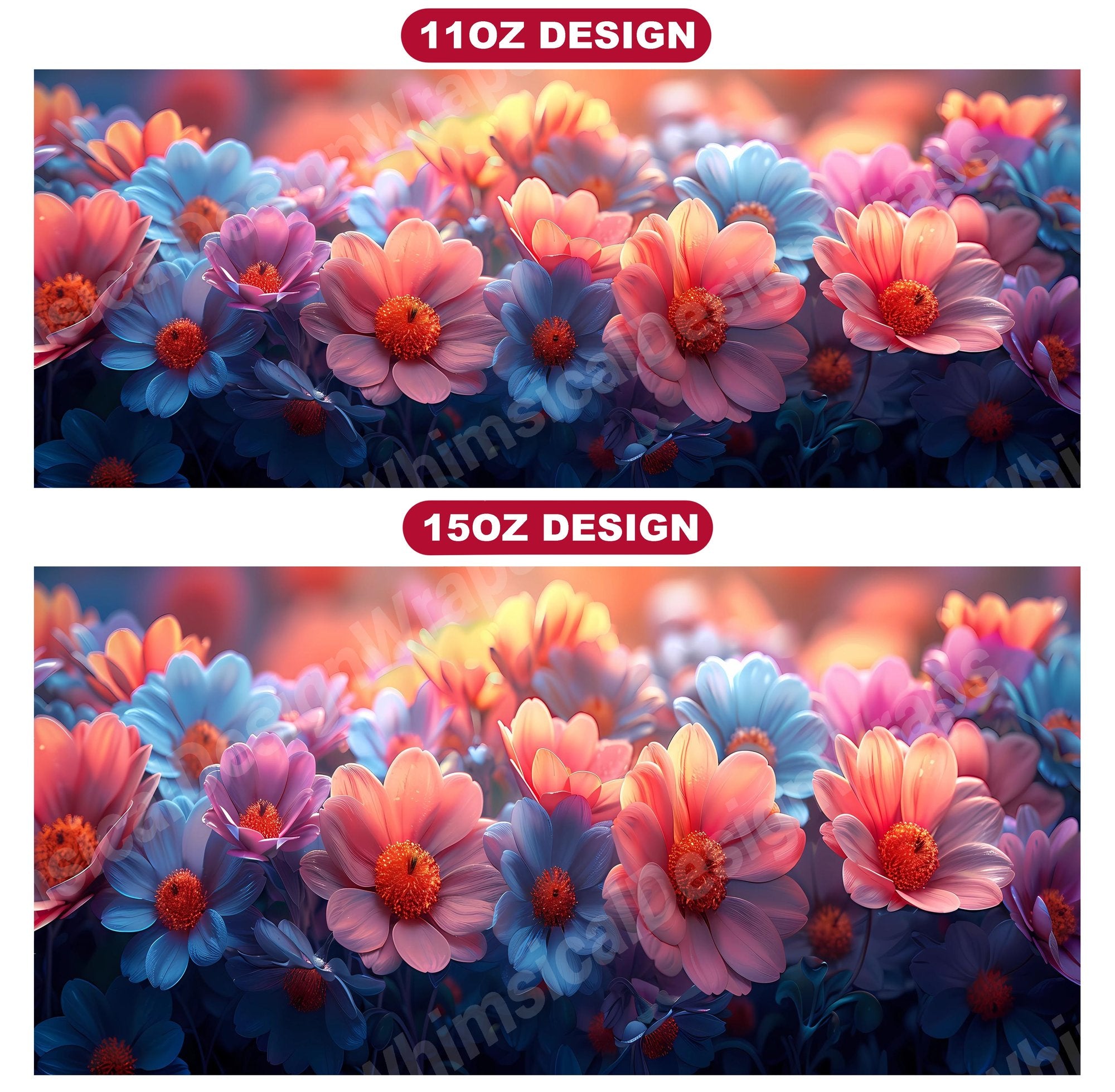 Flower Asters 5 Mug Wrap