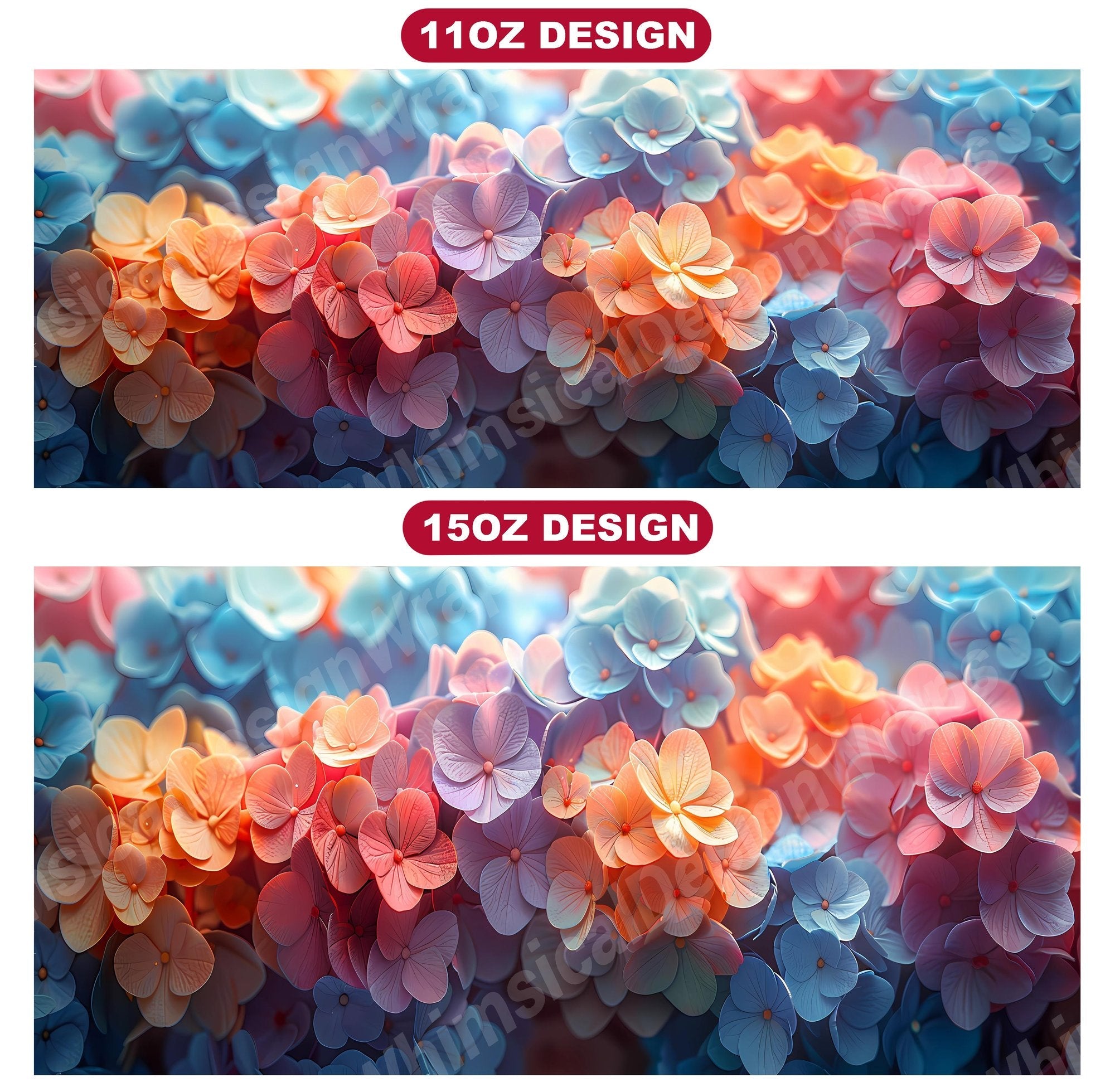Flower Hydrangeas 1 Mug Wrap