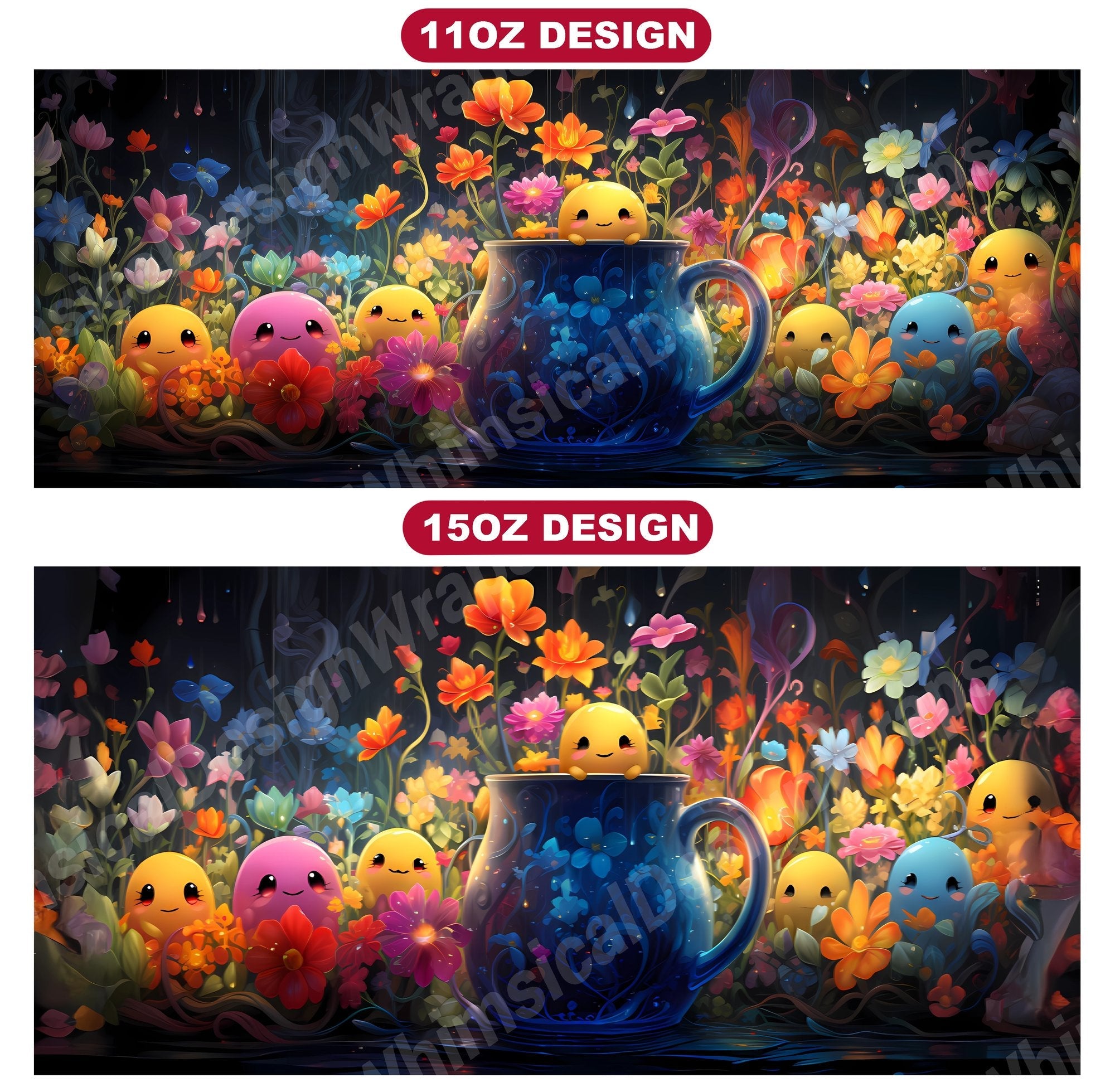 Kawaii Spring 1 Mug Wrap