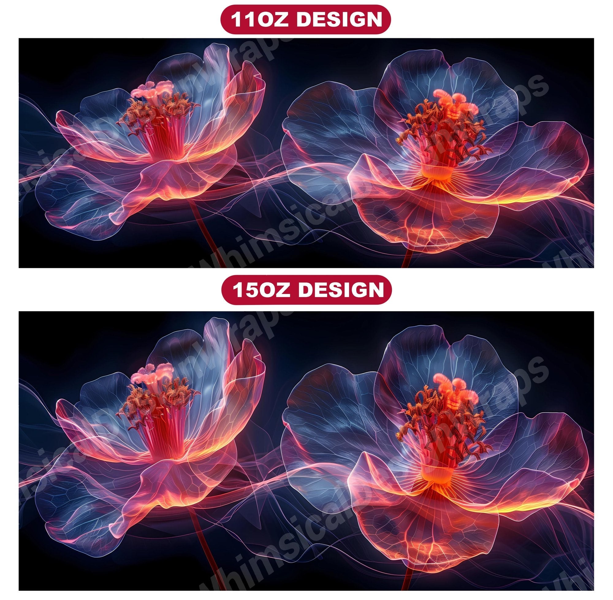 Flower Minimalist 4 Mug Wrap
