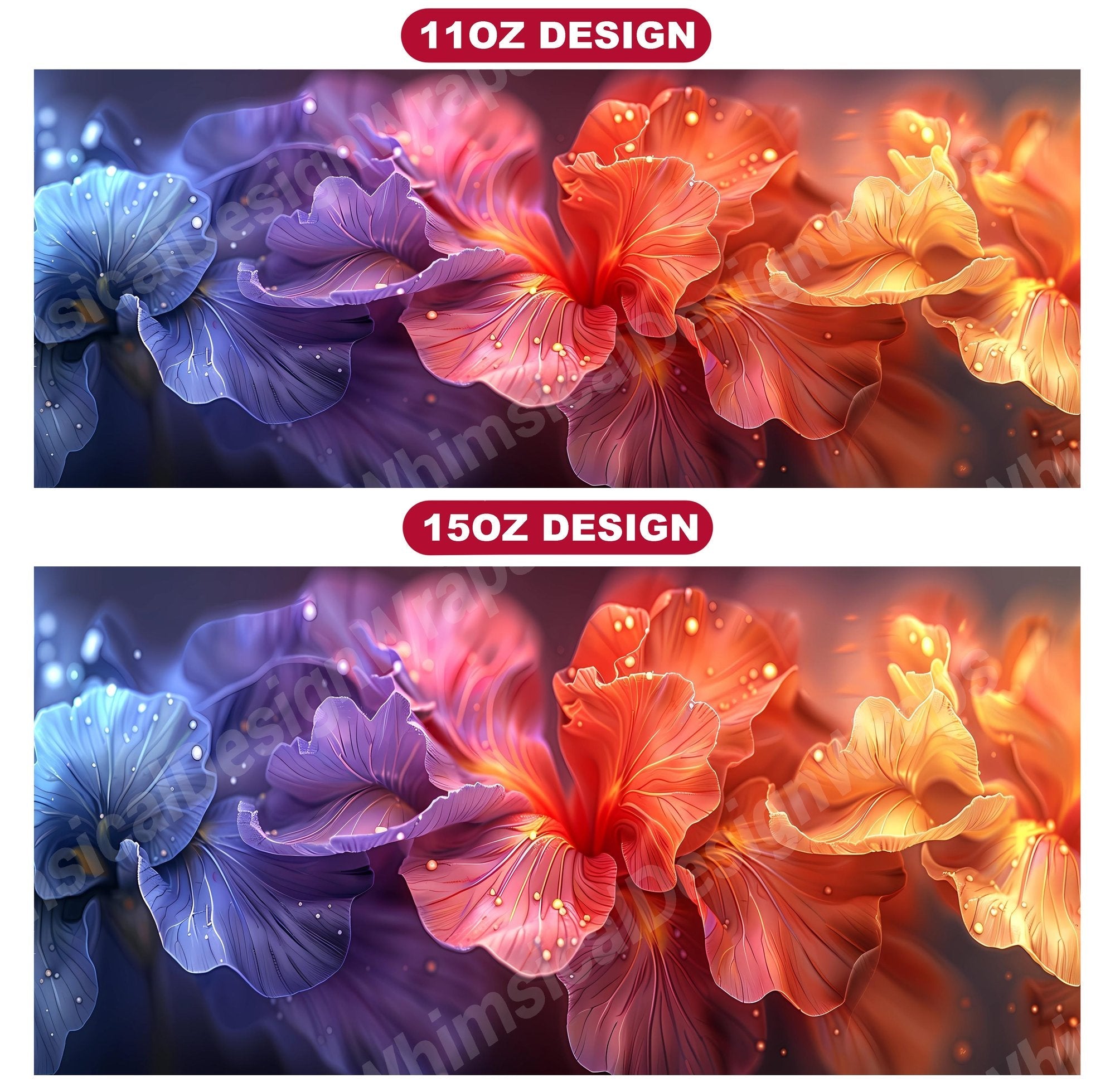 Flower Irises 5 Mug Wrap