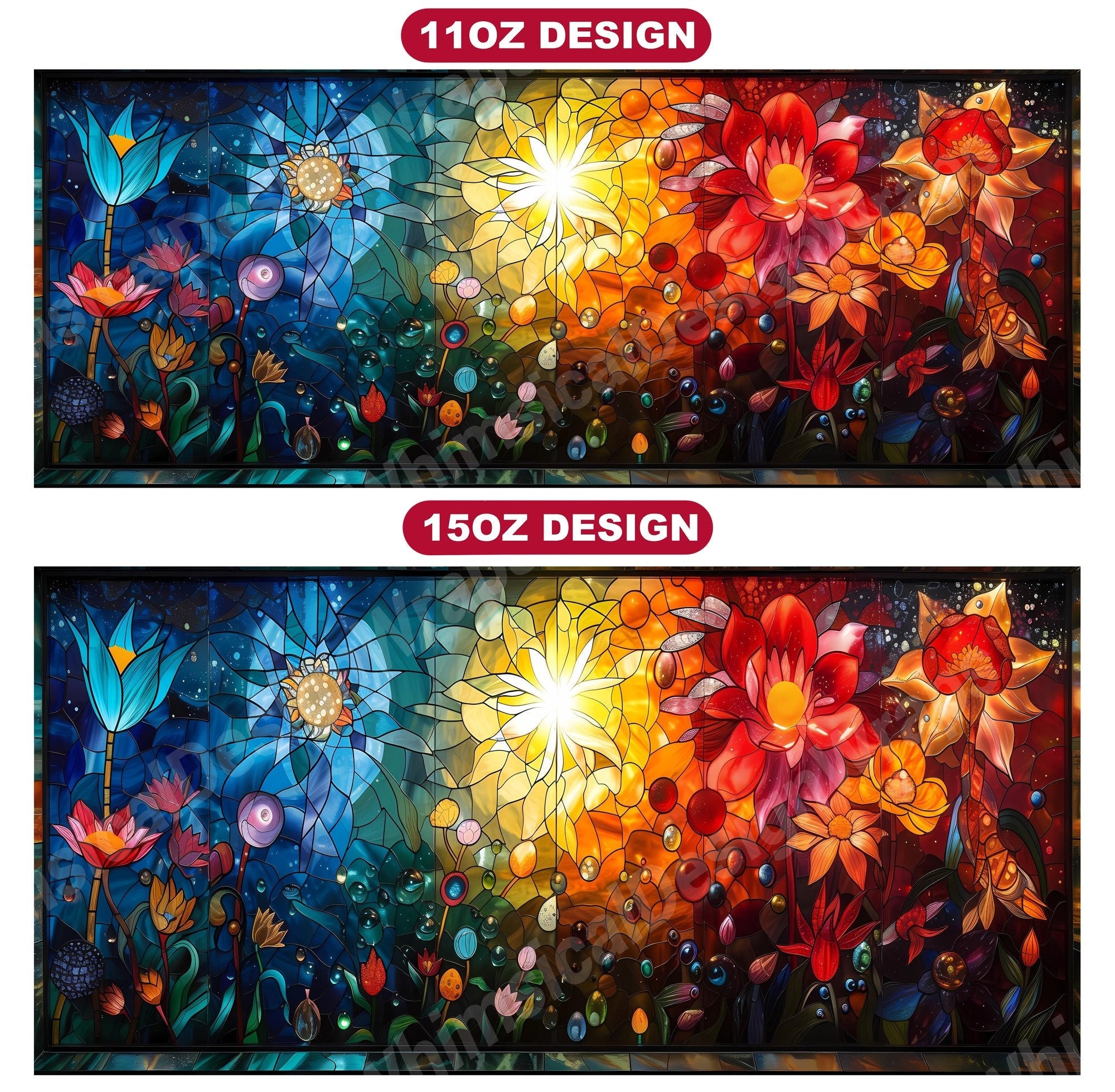 Stained Glass 4 Mug Wrap