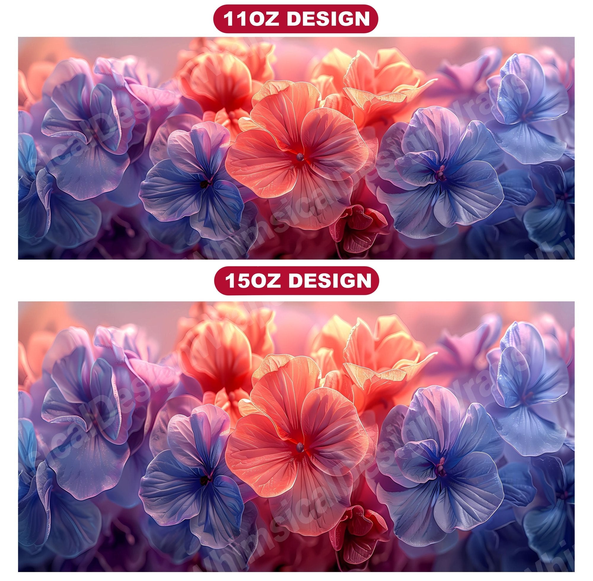 Flower Violets 6 Mug Wrap