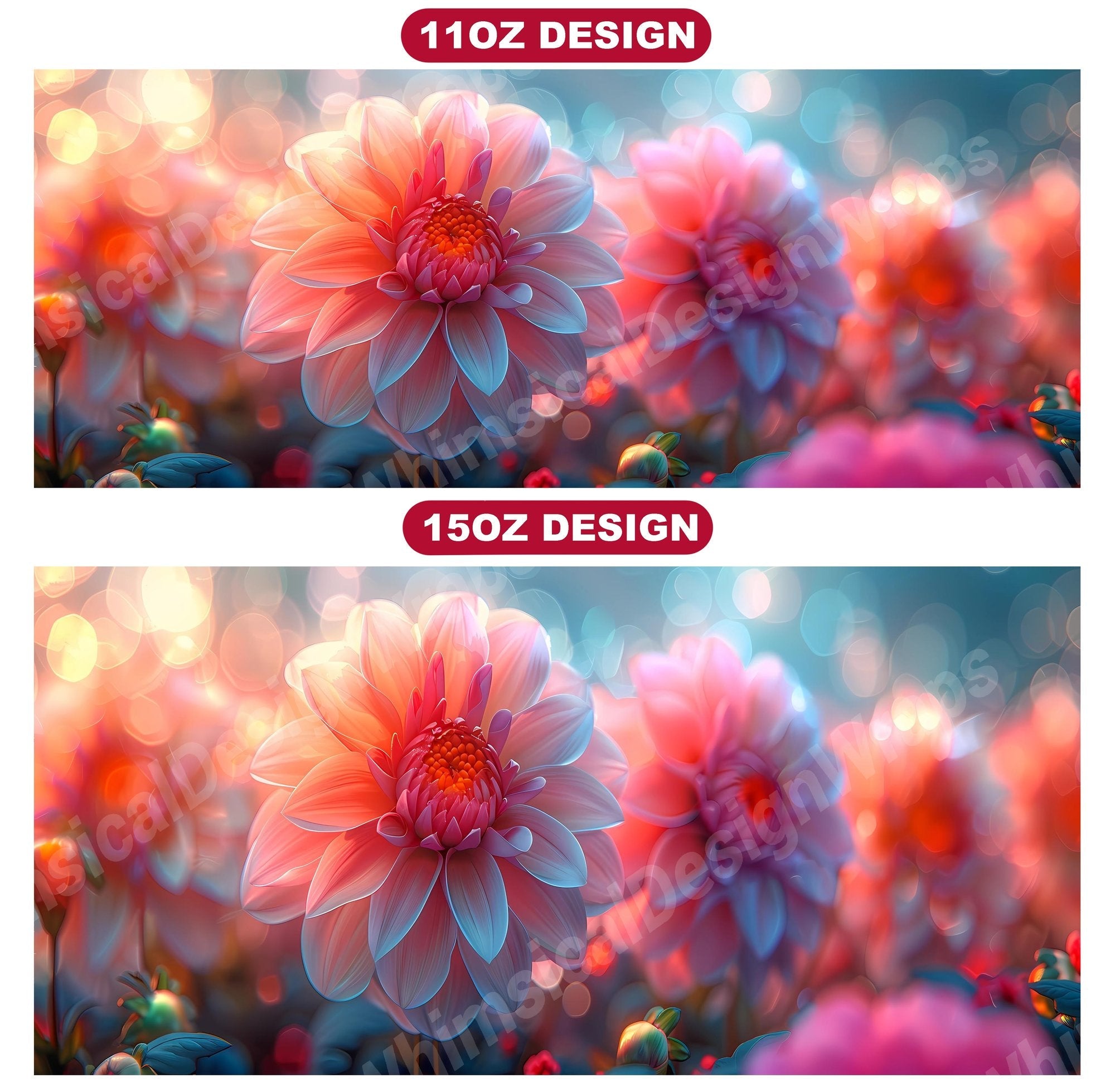 Flower Dahlias 1 Mug Wrap