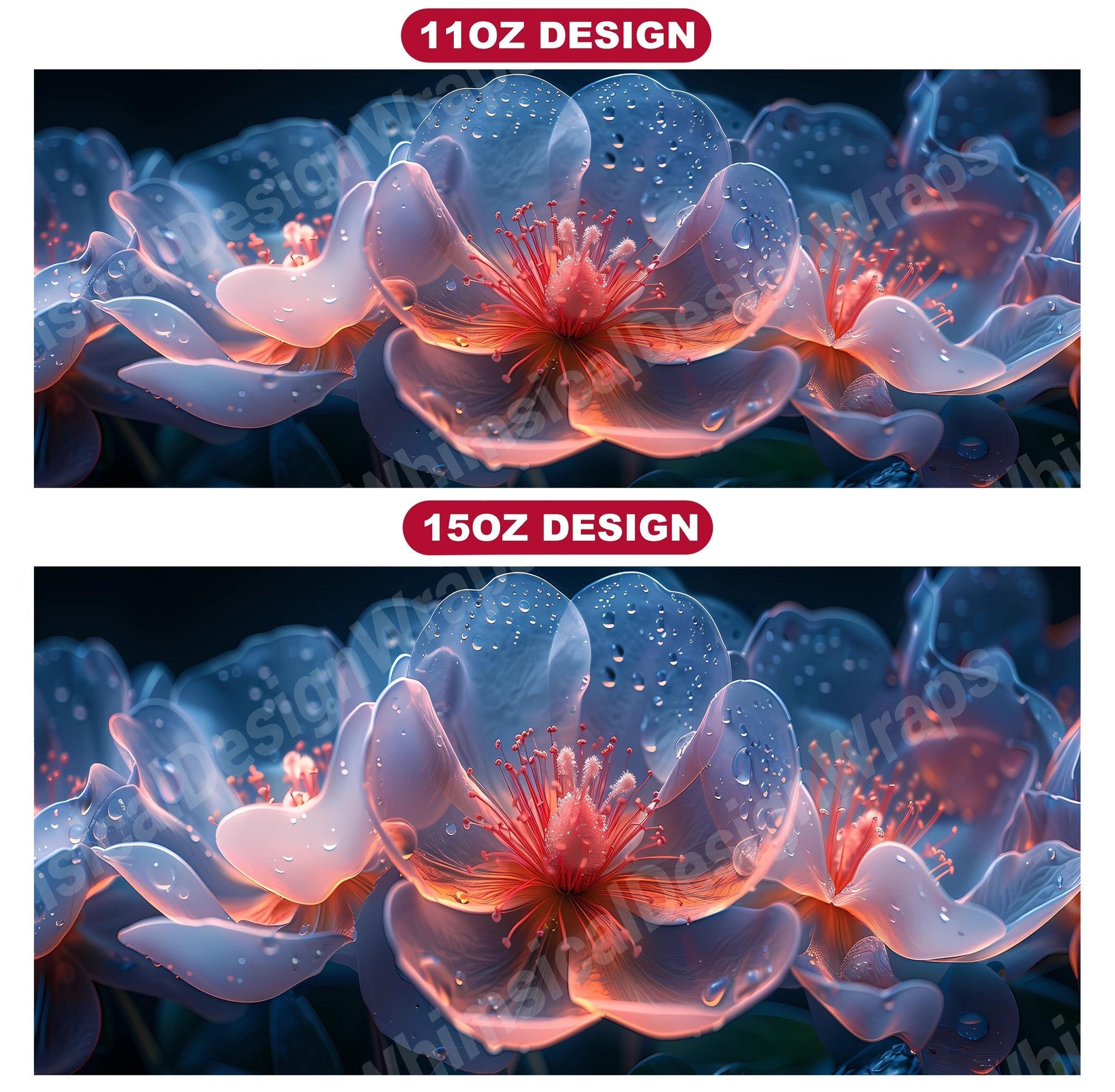 Flower Minimalist 8 Mug Wrap