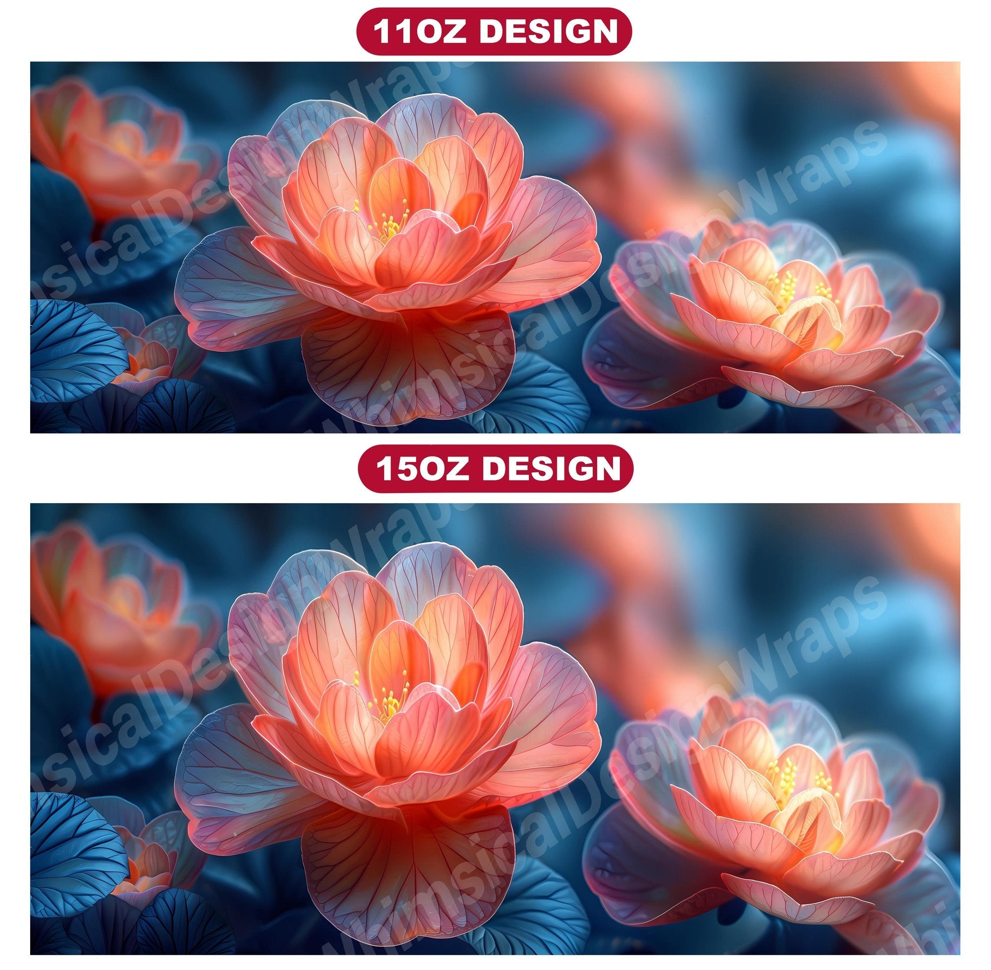Flower Begonias 3 Mug Wrap
