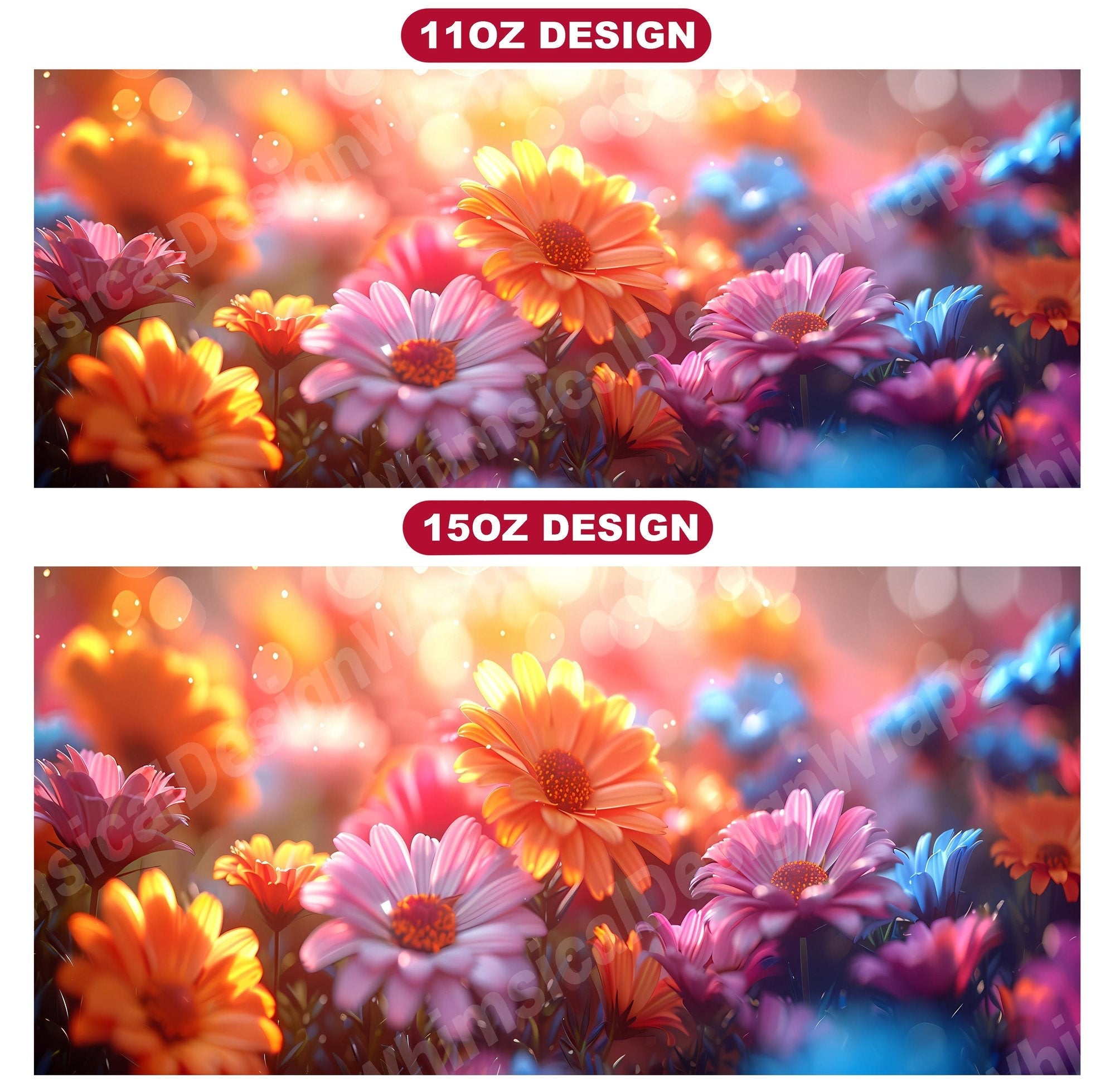 Flower Asters 8 Mug Wrap
