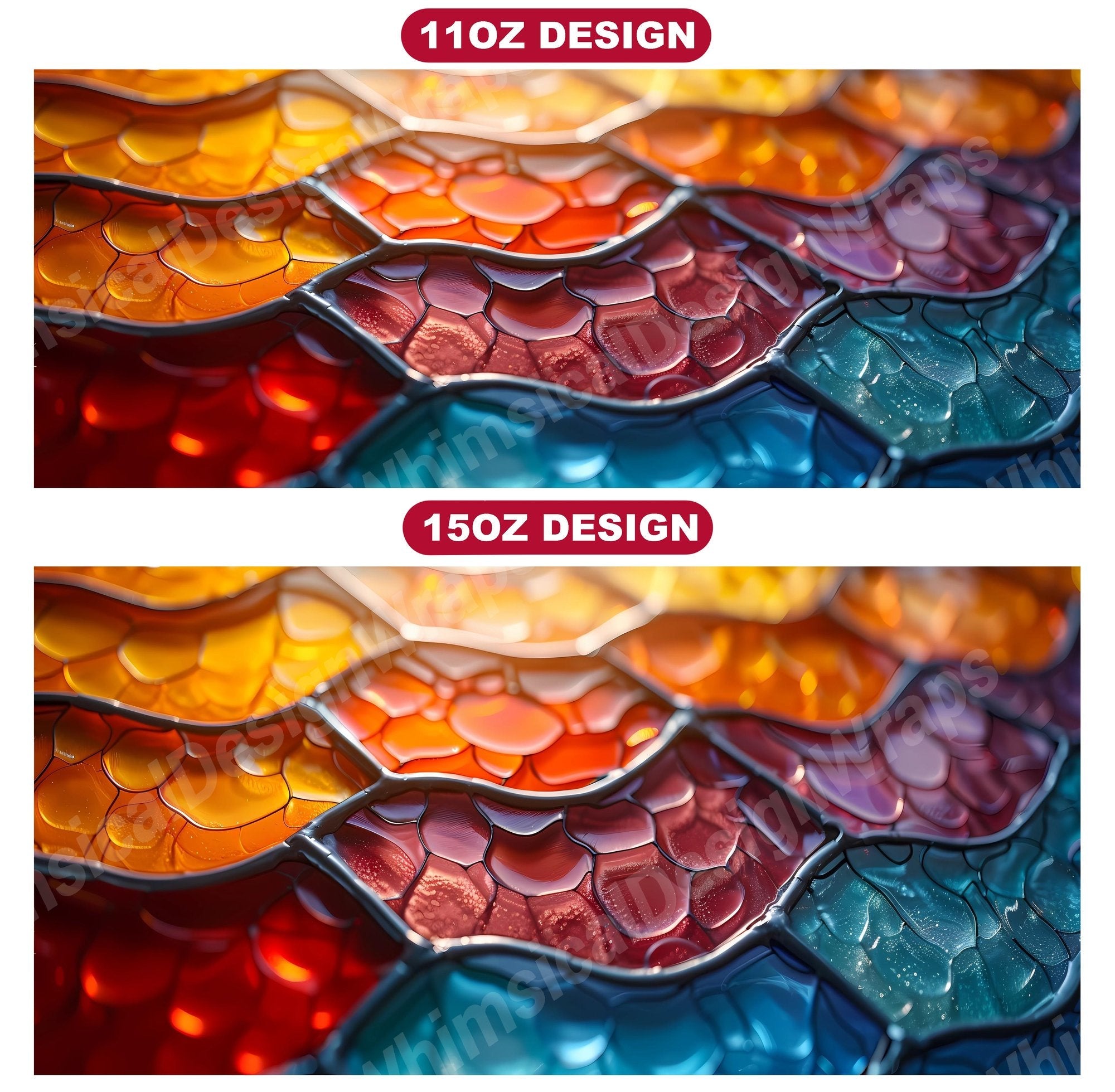 Stained Glass 3 Mug Wrap