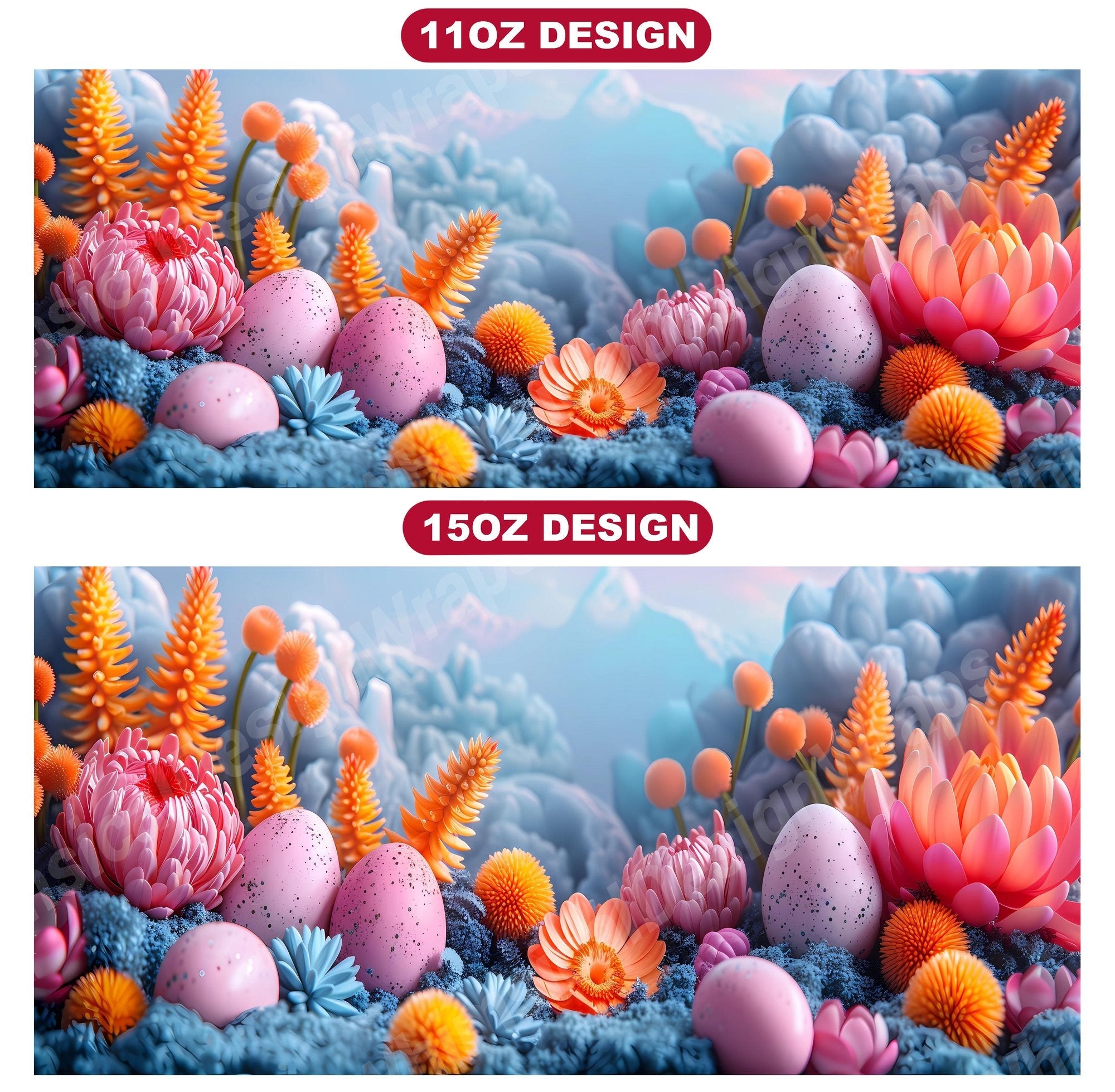 Tropical Easter 2 Mug Wrap