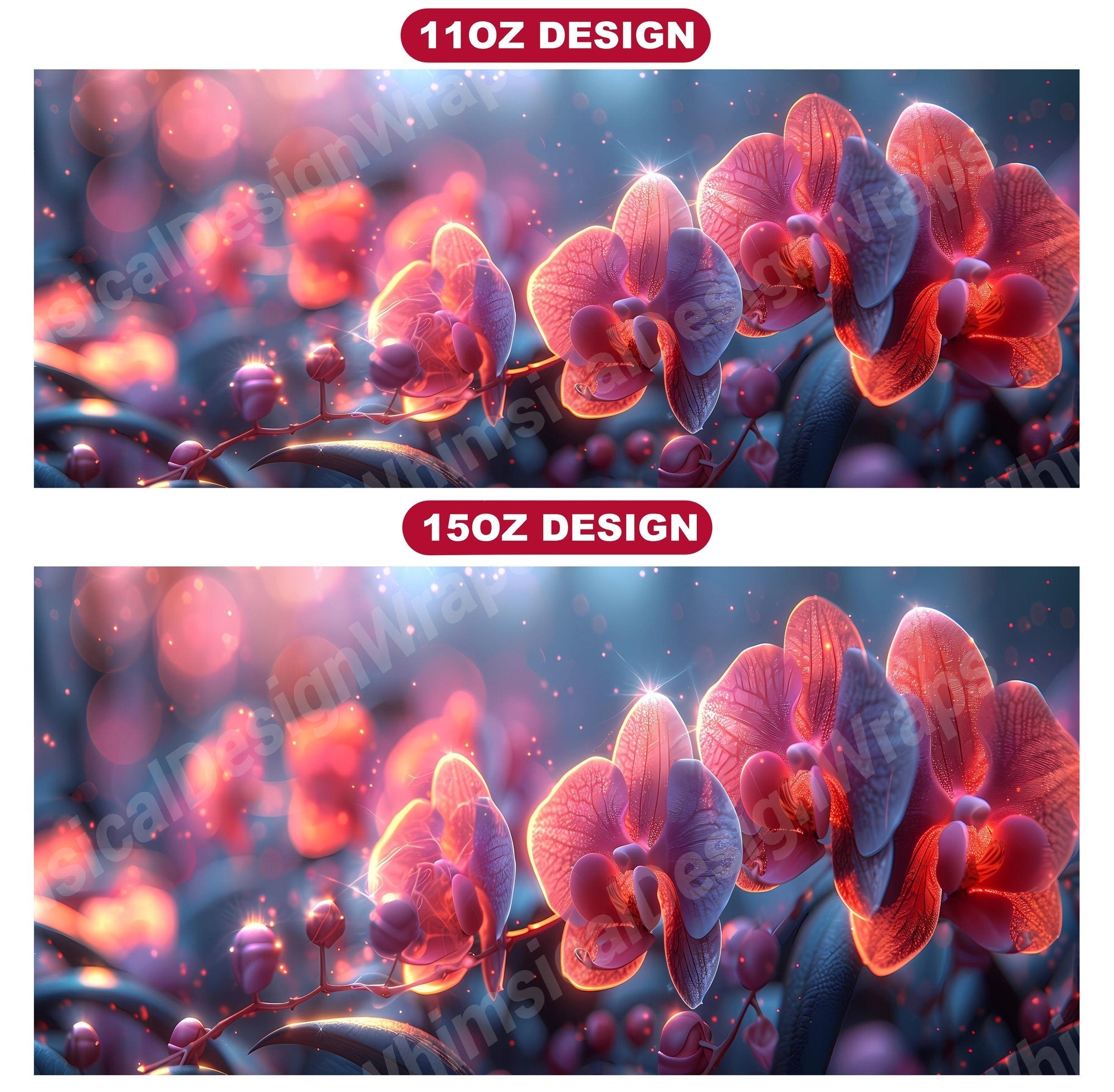 Flower Orchids 6 Mug Wrap