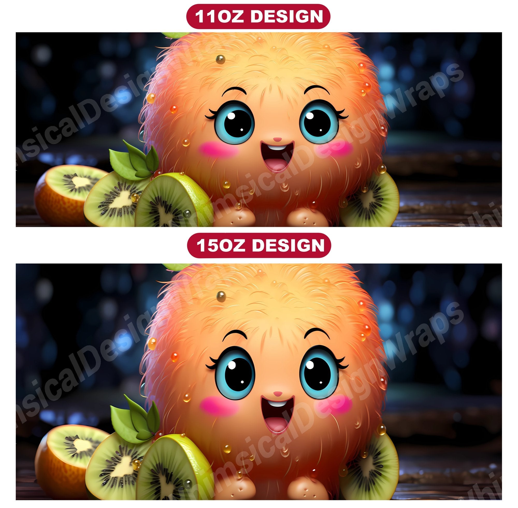 Kawaii Fruits 7 Mug Wrap