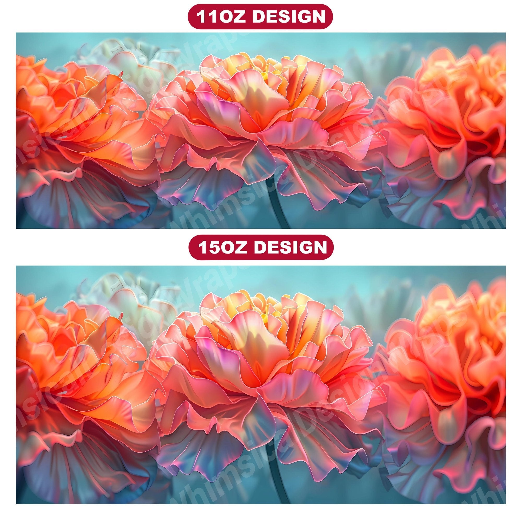 Flower Geometric 6 Mug Wrap