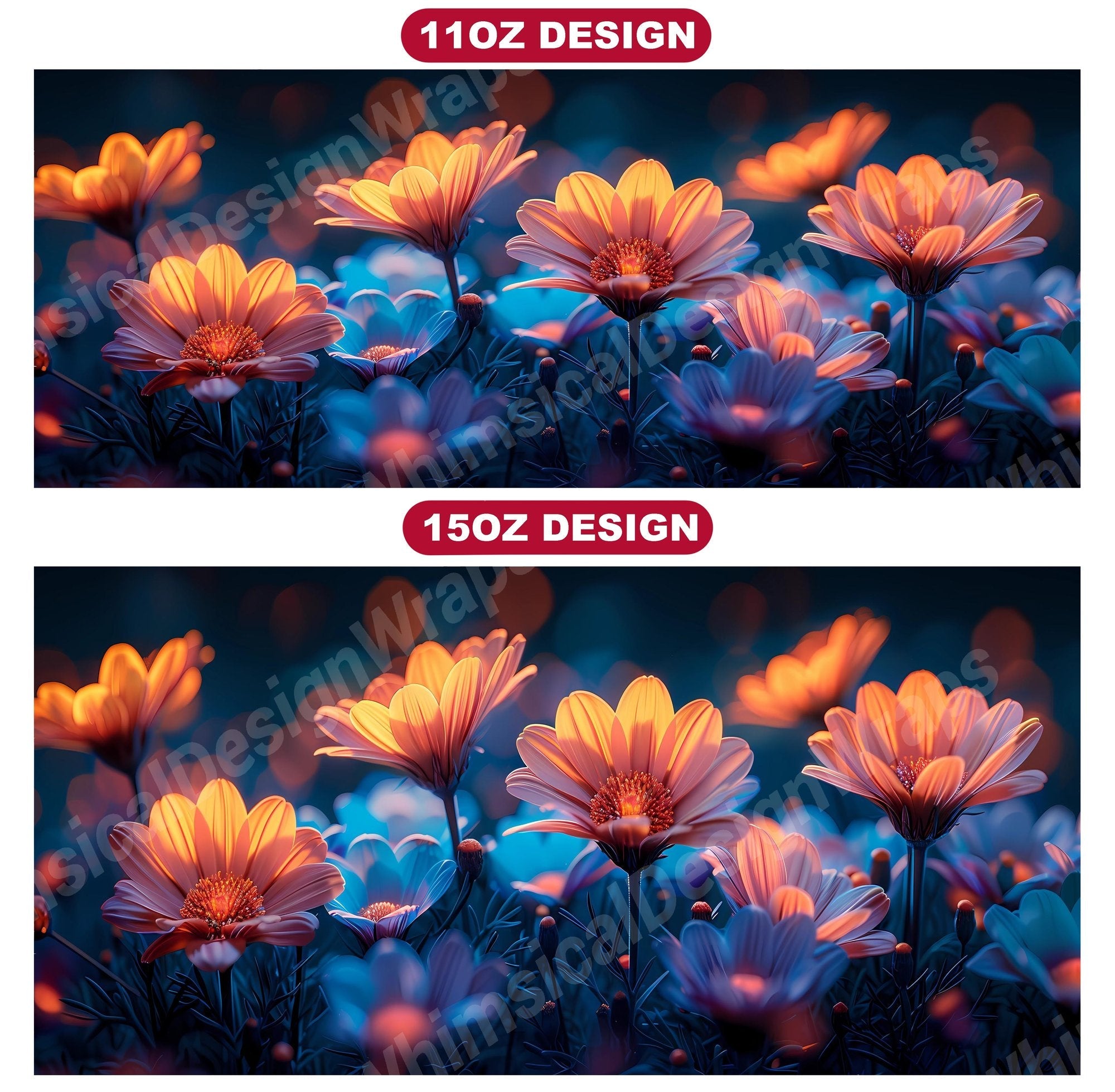 Flower Vintage 4 Mug Wrap
