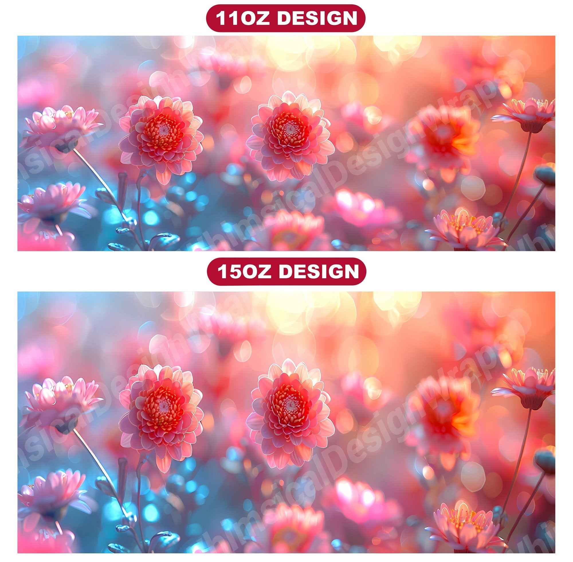 Flower Asters 2 Mug Wrap