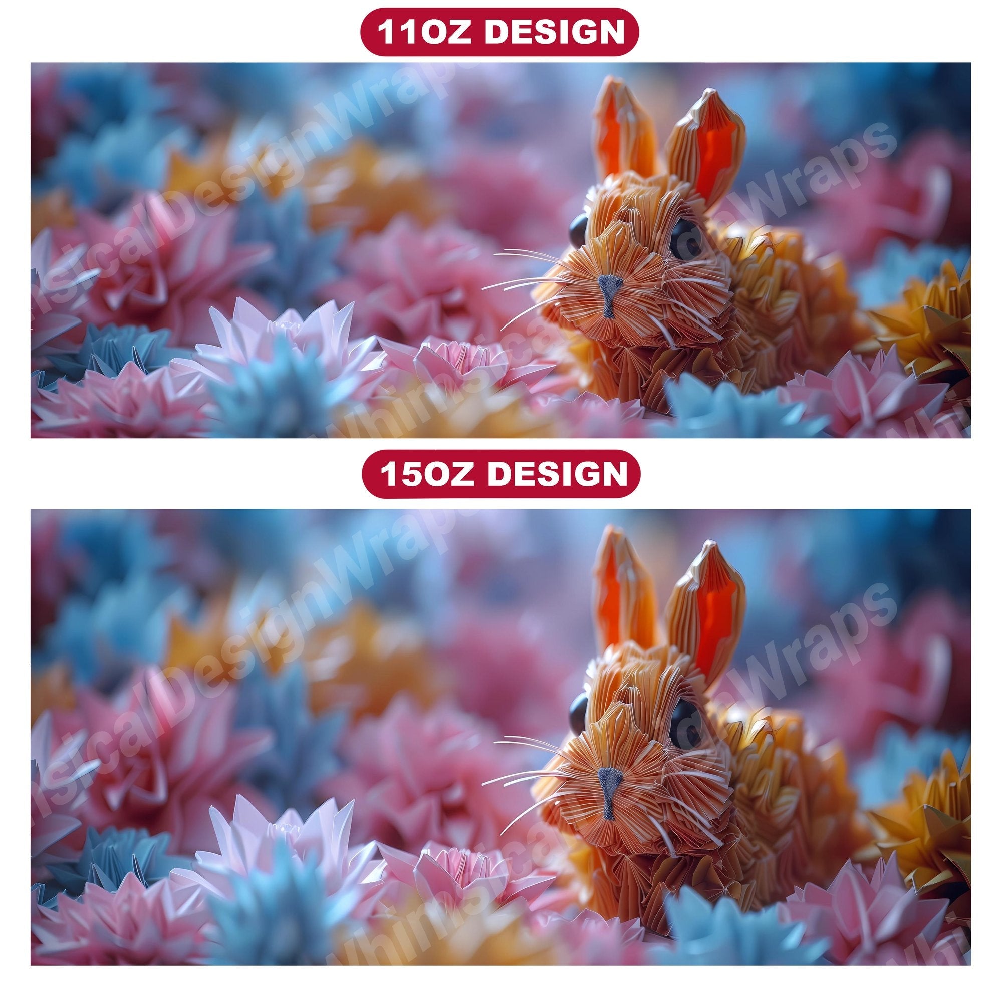 Origami Easter 6 Mug Wrap