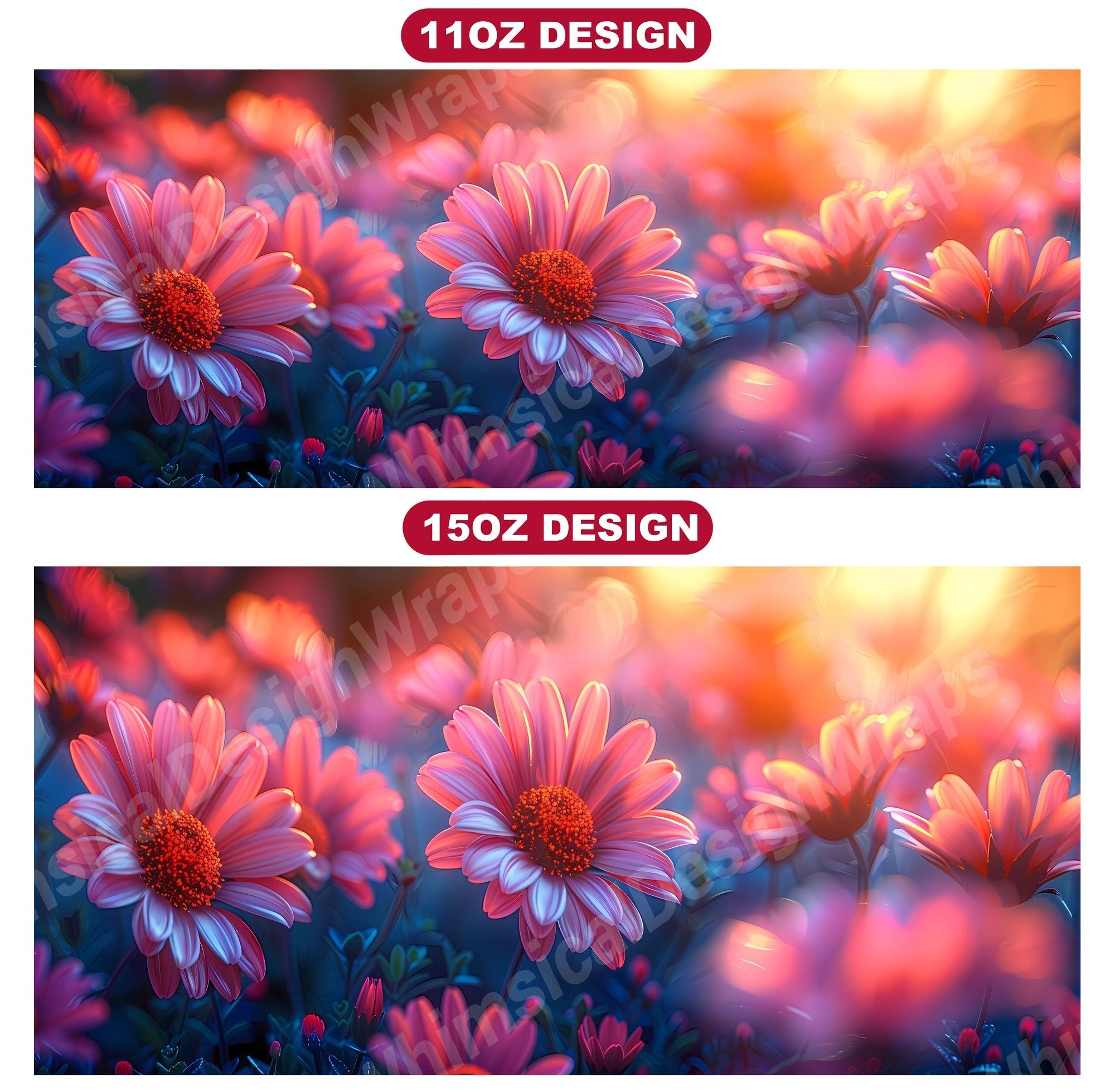 Flower Daisies 2 Mug Wrap