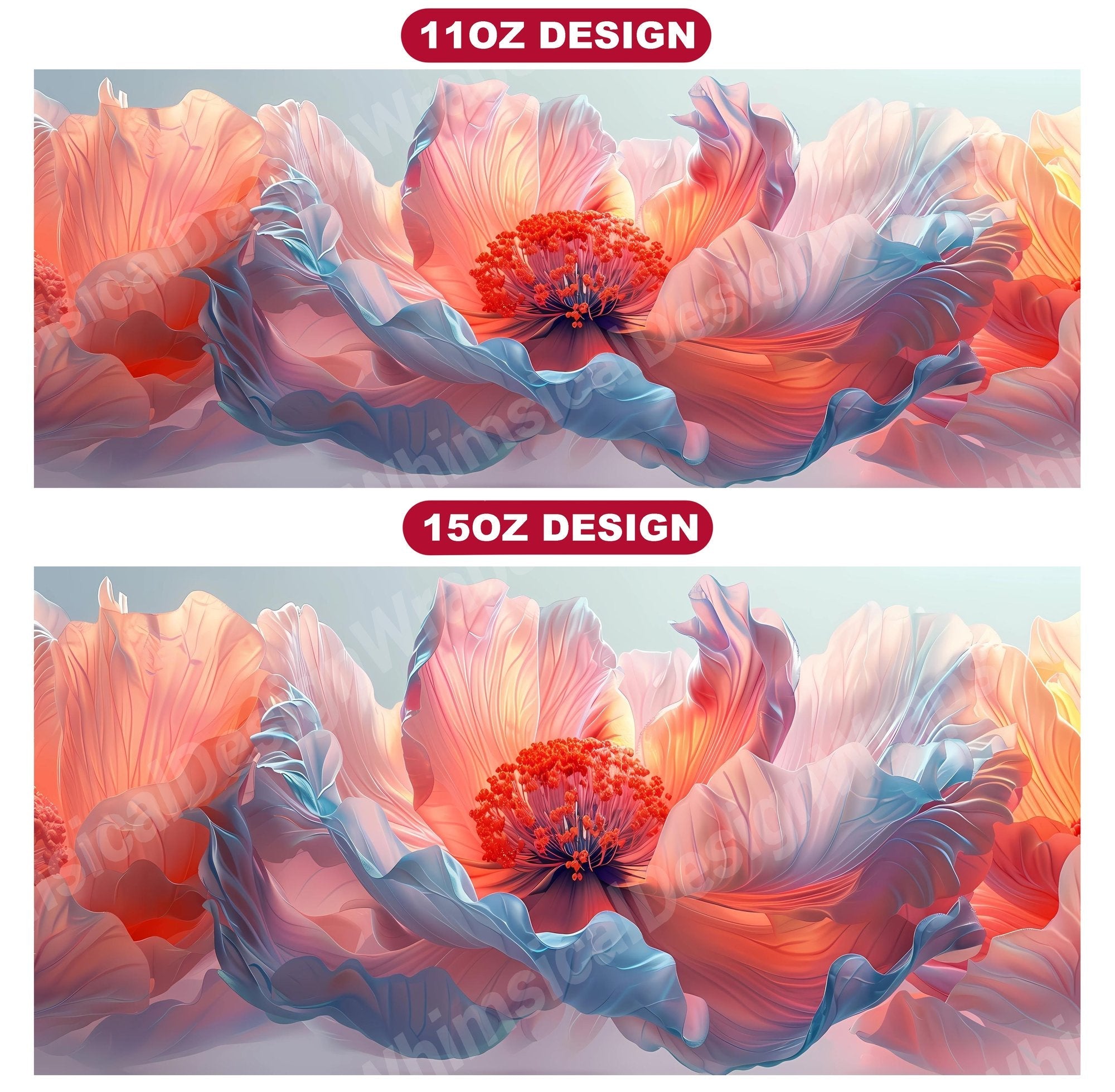 Flower Peonies 5 Mug Wrap