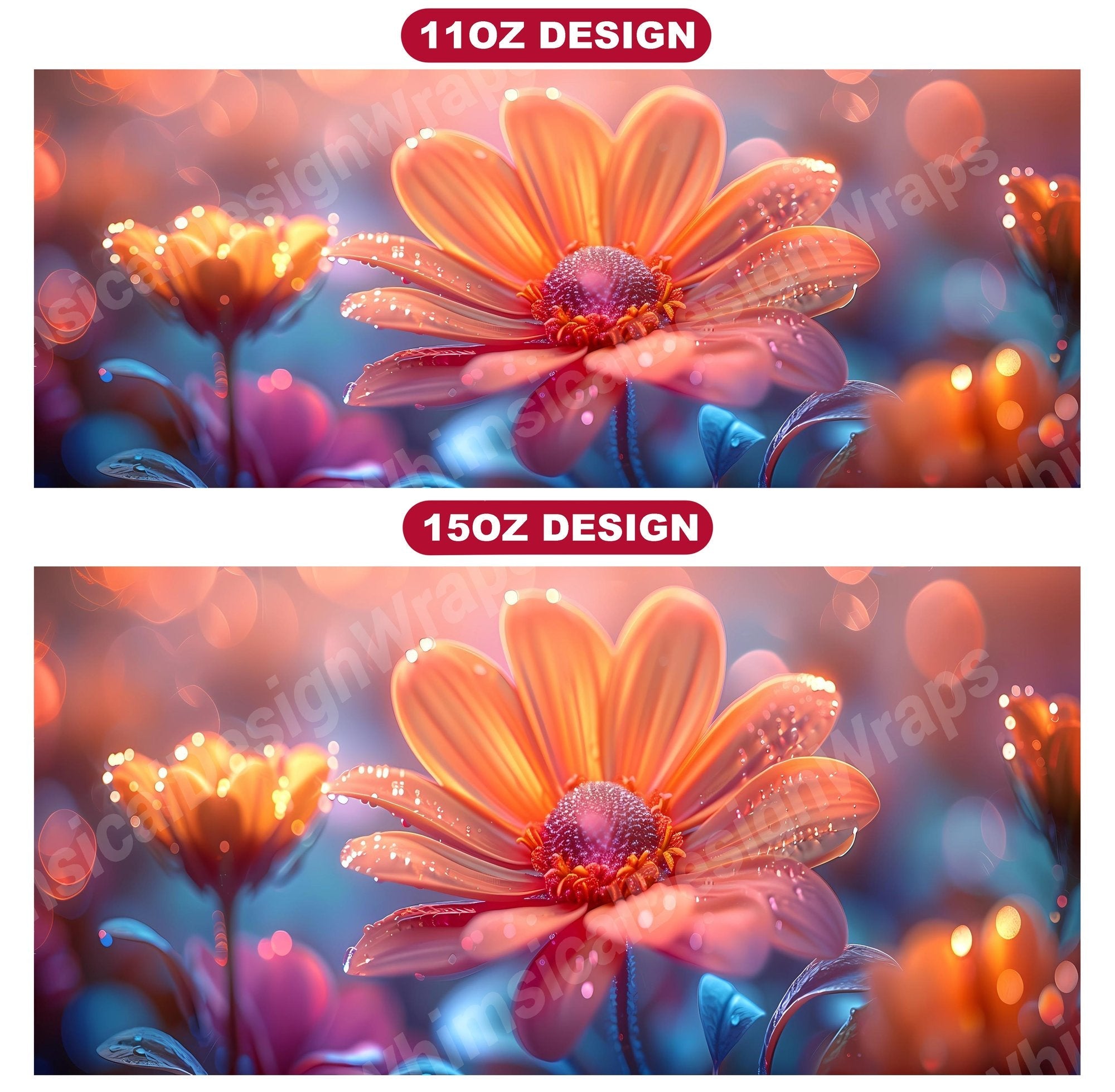 Flower Daisies 4 Mug Wrap