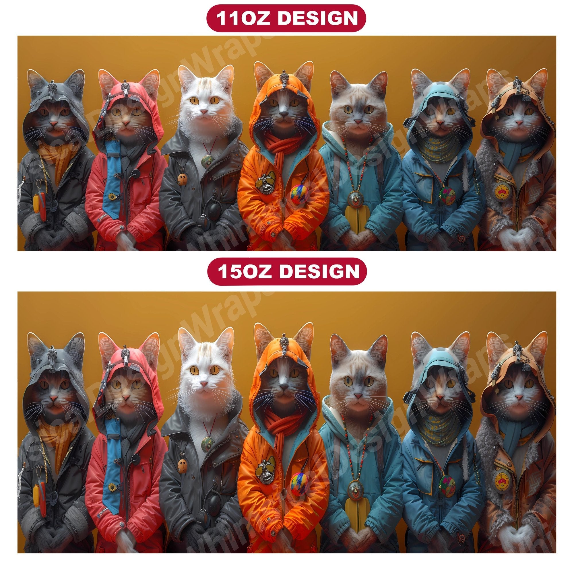 Cats Easter 2 Mug Wrap