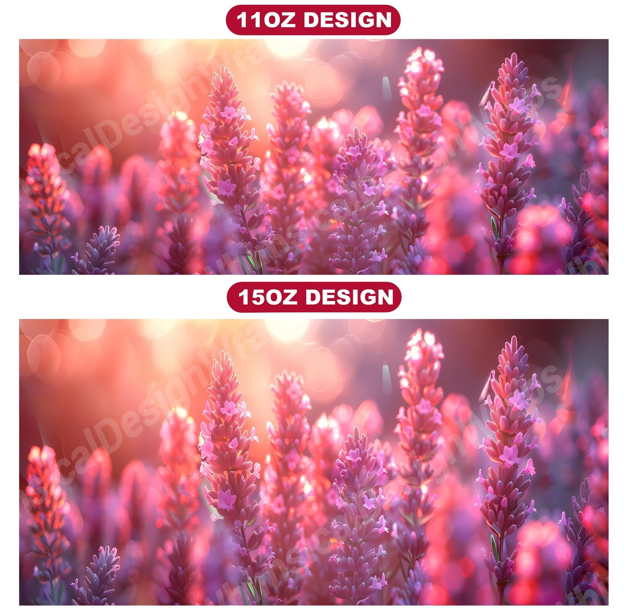Flower Lavender 7 Mug Wrap