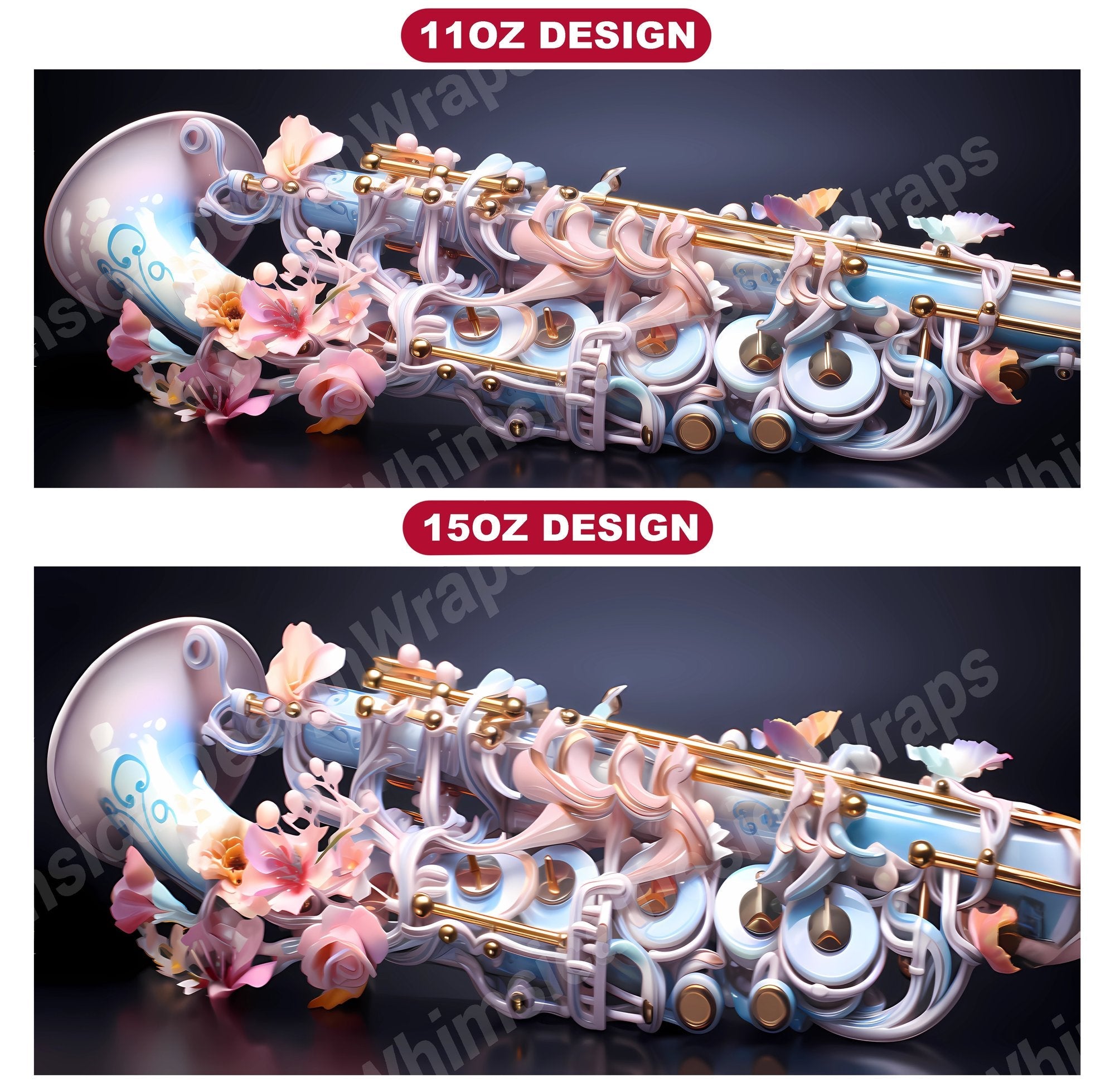 Kawaii Musical 3 Mug Wrap