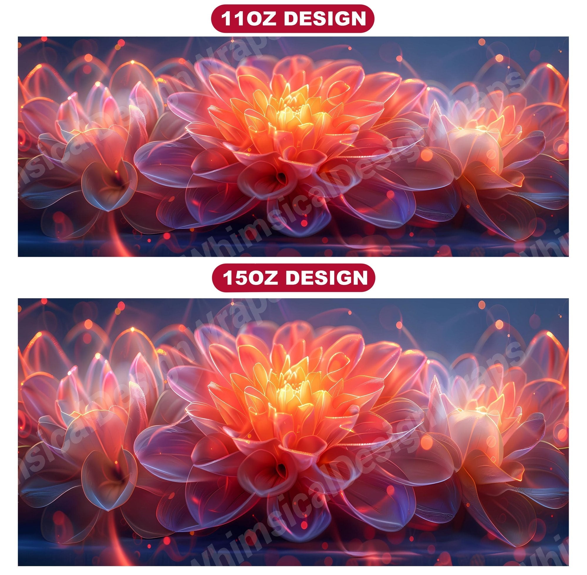 Flower Dahlias 4 Mug Wrap