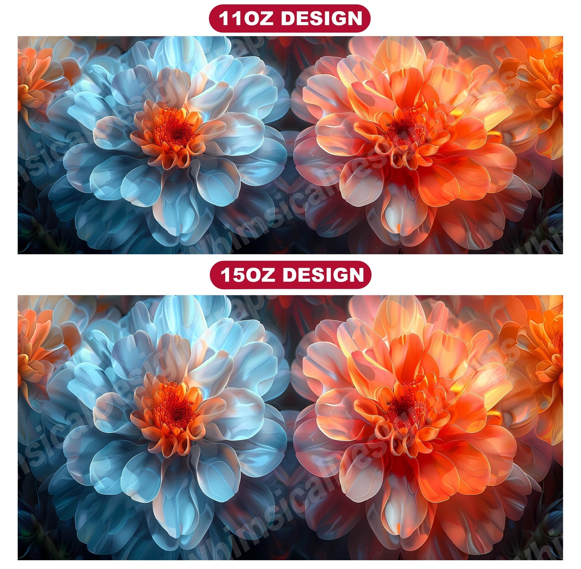 Flower Geometric 5 Mug Wrap