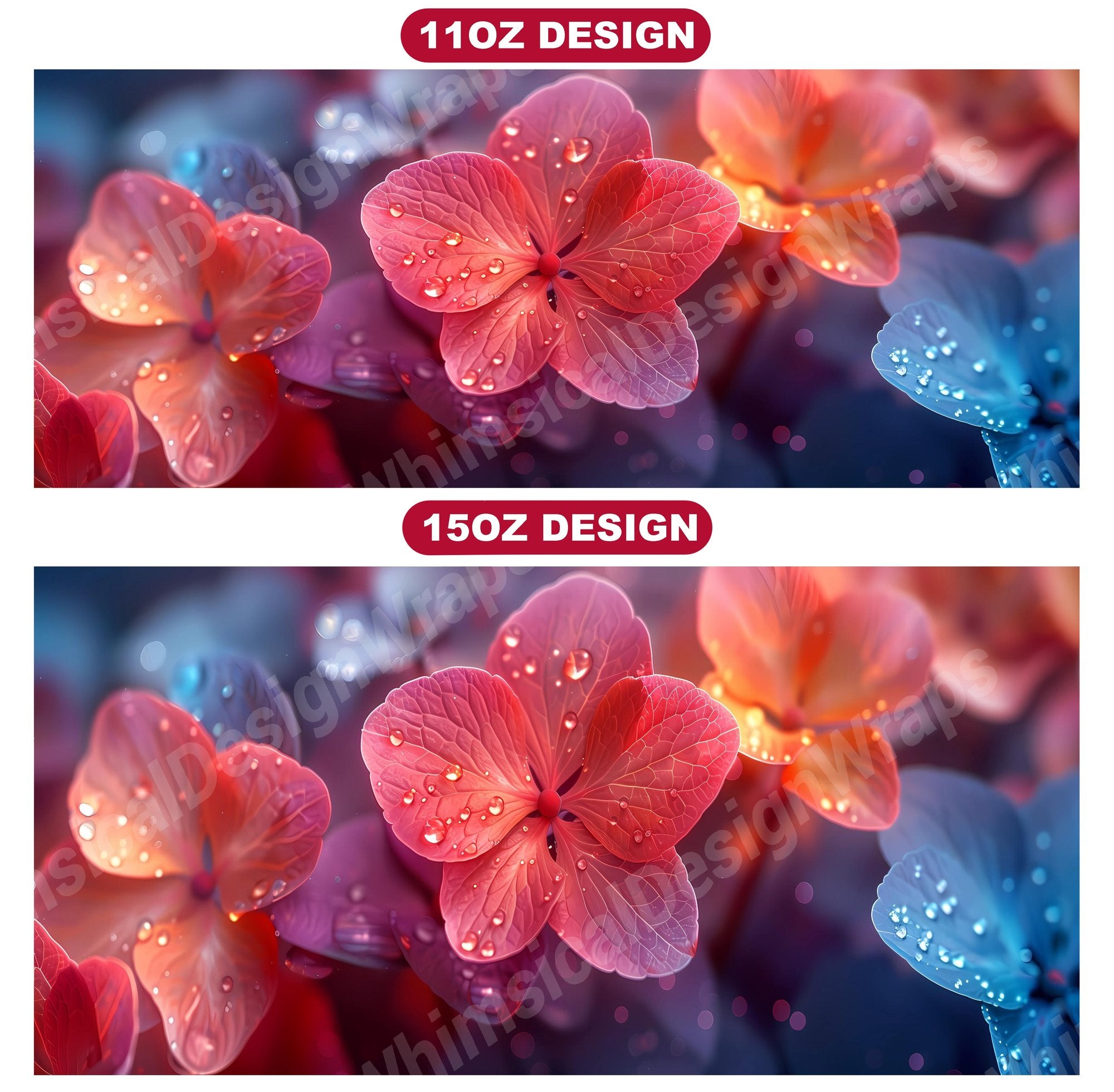 Flower Hydrangeas 5 Mug Wrap