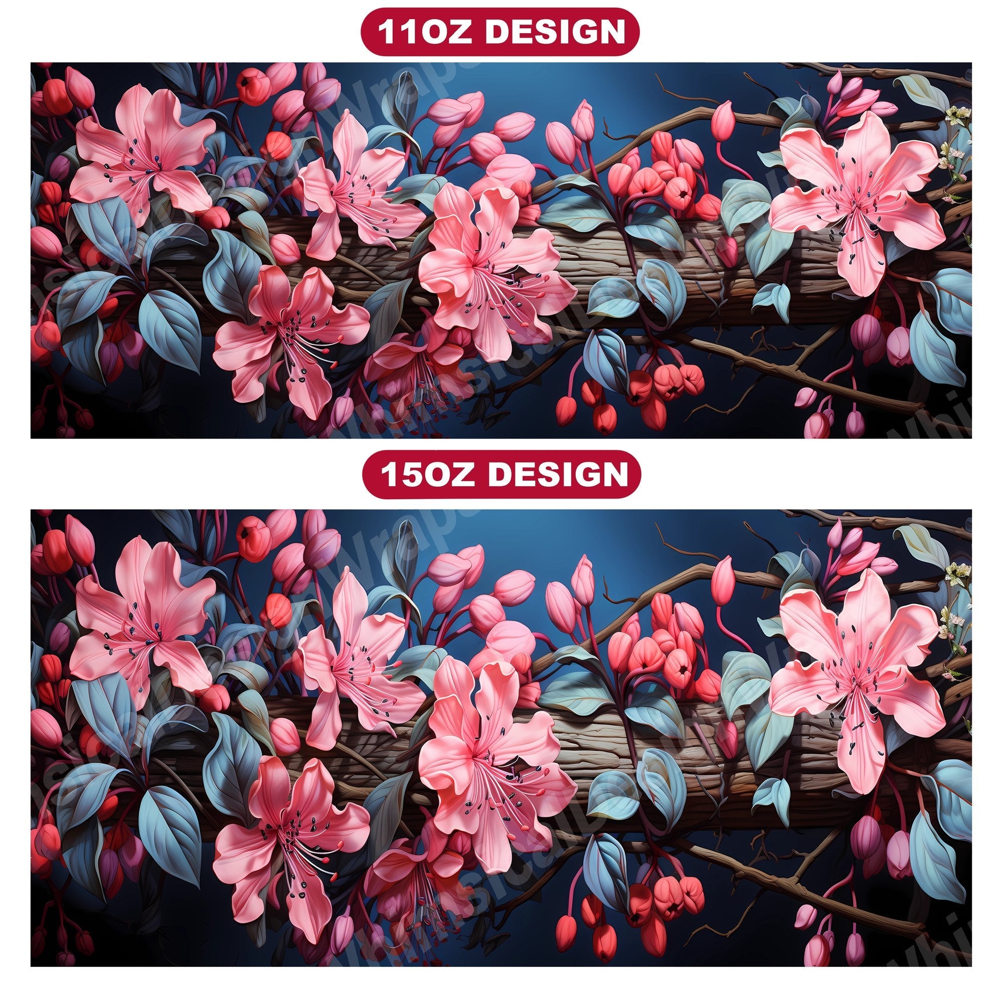 Floral Spring 4 Mug Wrap