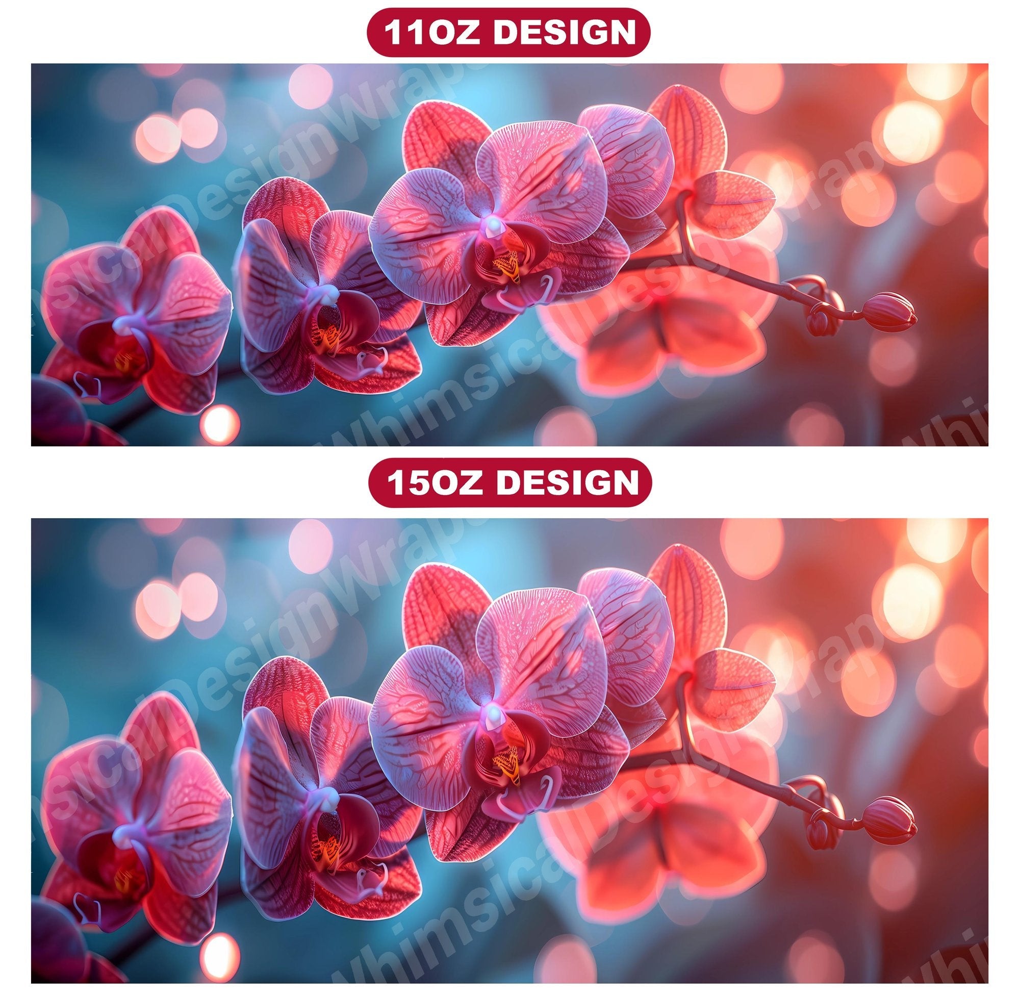 Flower Orchids 8 Mug Wrap