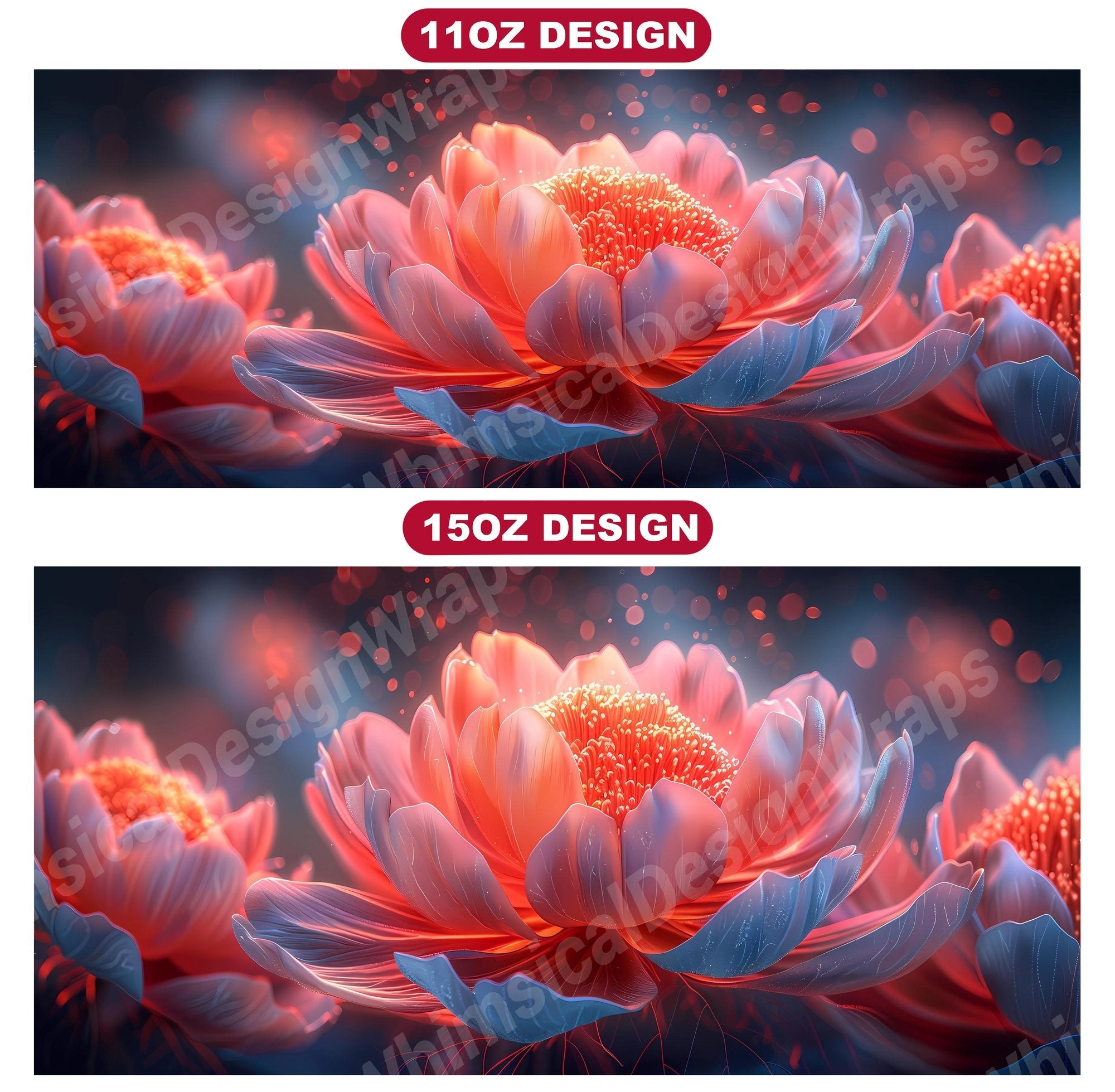 Flower Peonies 2 Mug Wrap