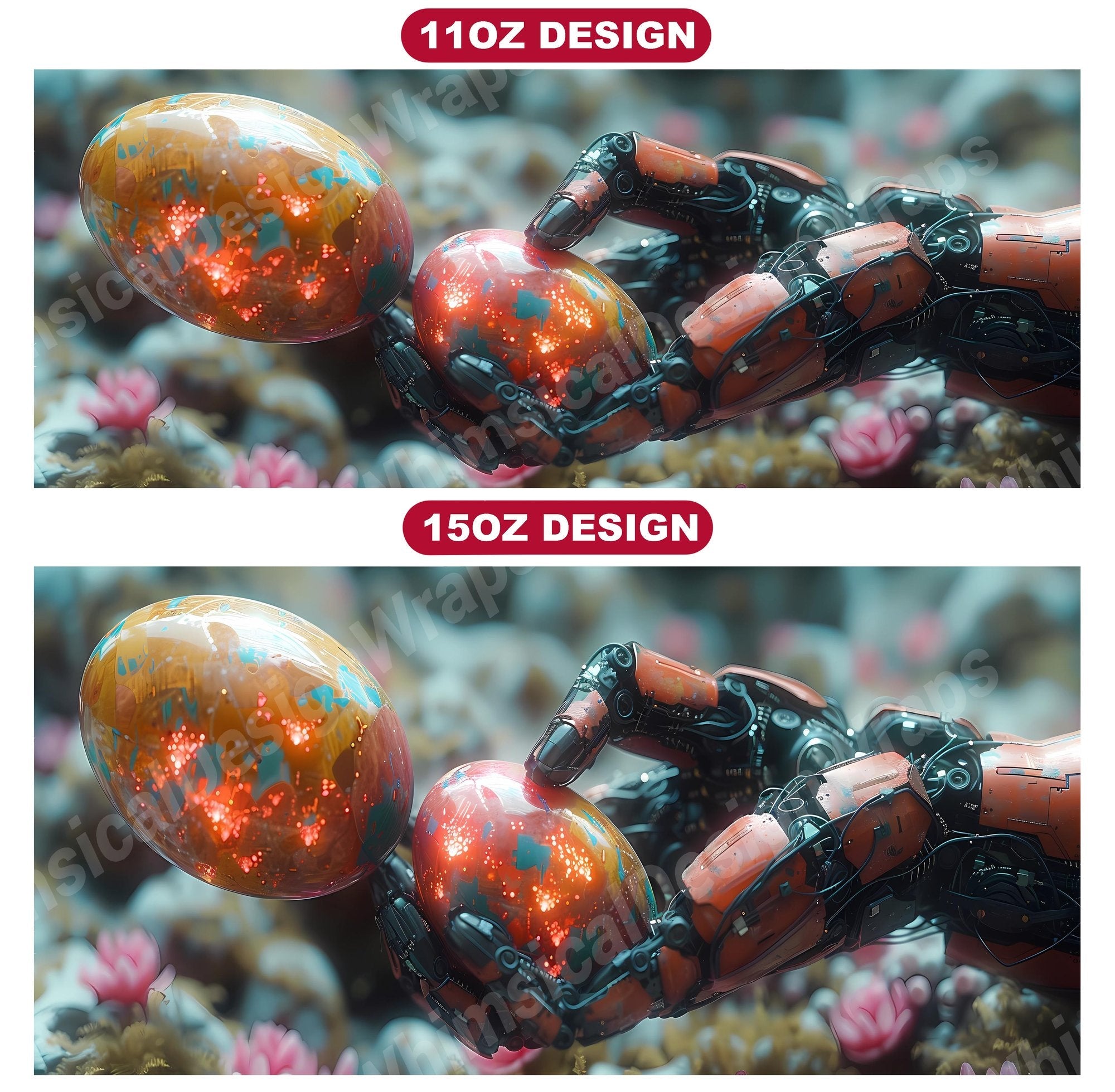 Roboter Easter 5 Mug Wrap