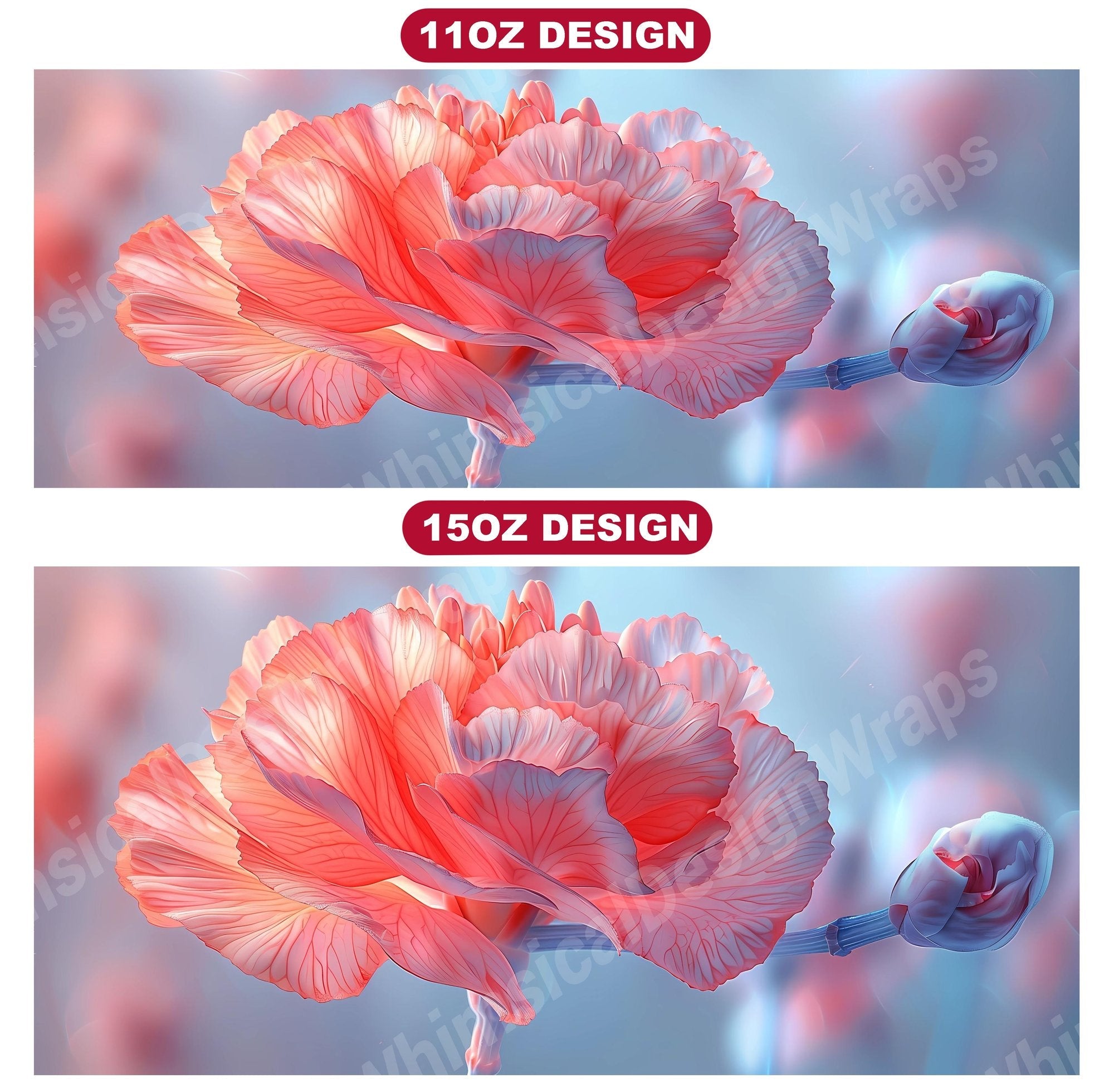 Flower Carnations 7 Mug Wrap