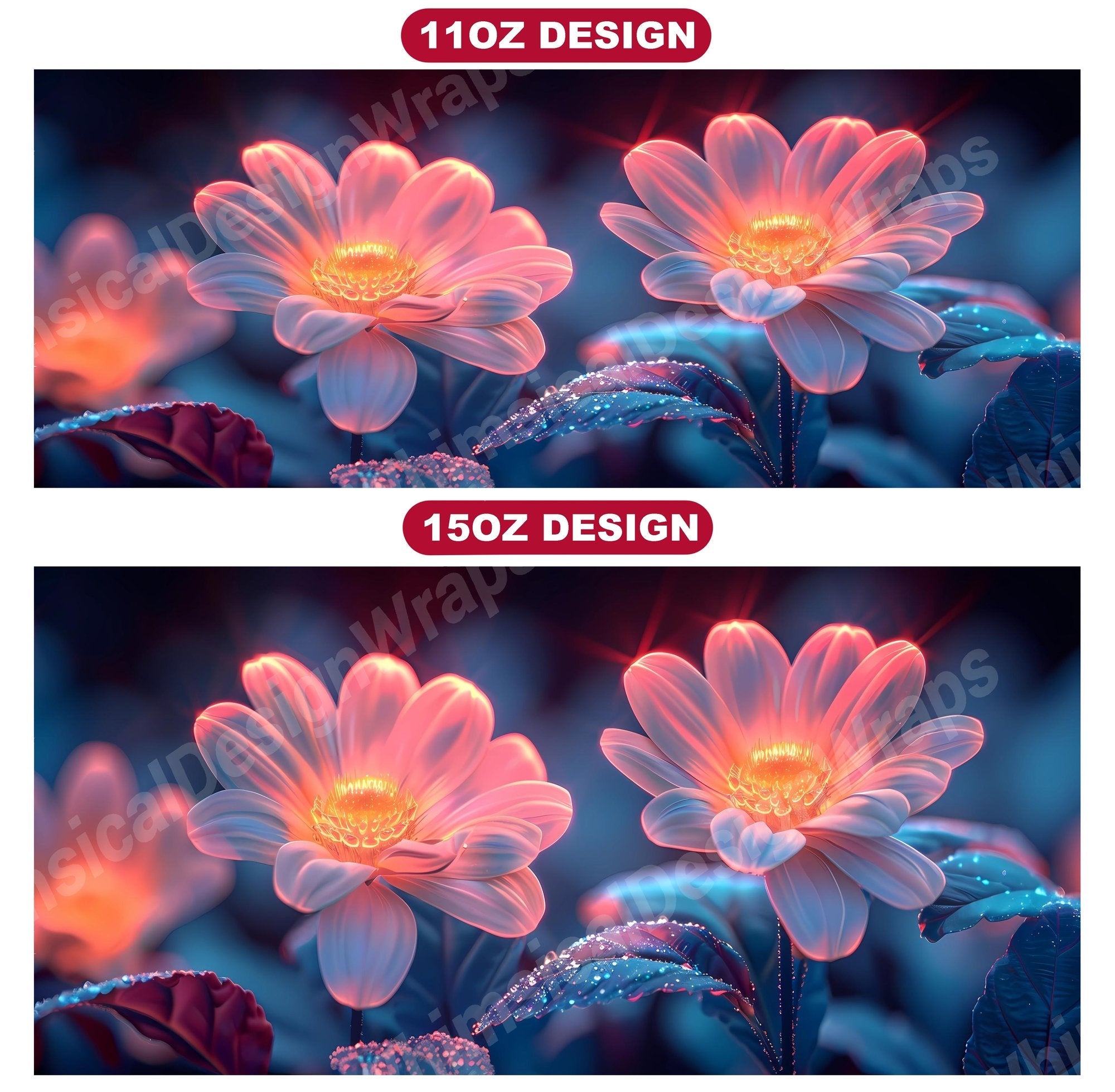 Flower Daisies 6 Mug Wrap
