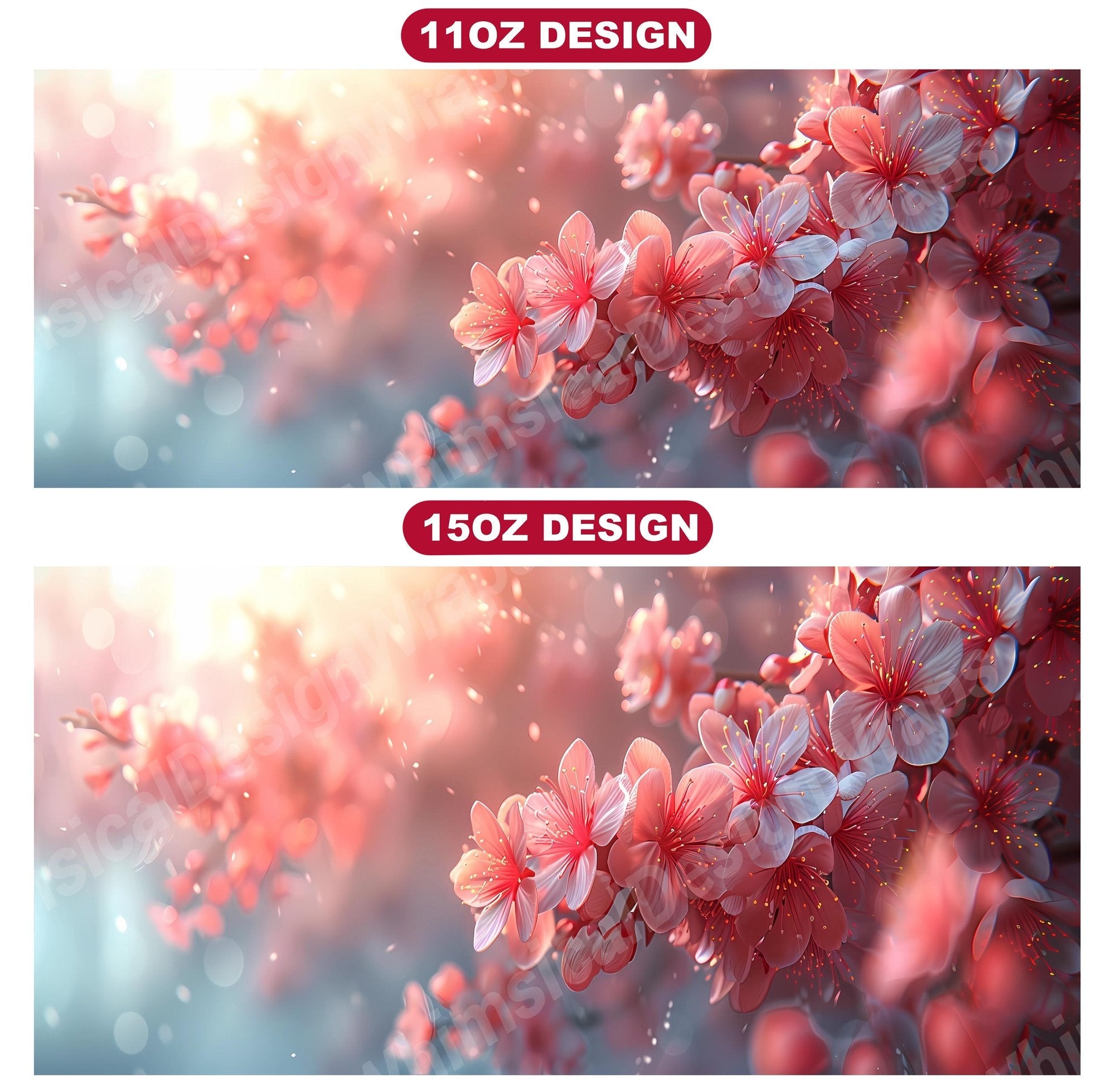 Flower Cherry 7 Mug Wrap