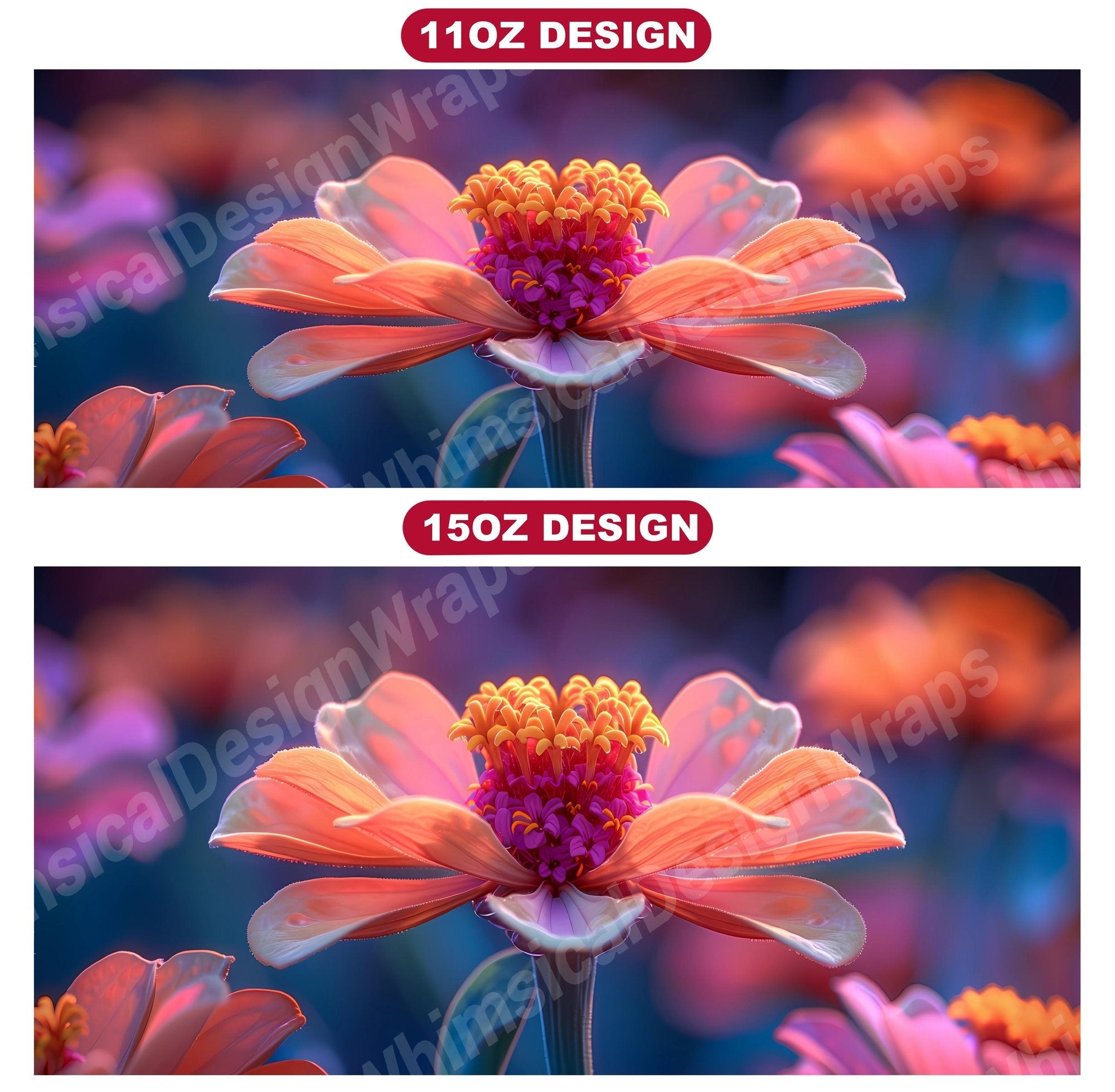 Flower Zinnias 2 Mug Wrap