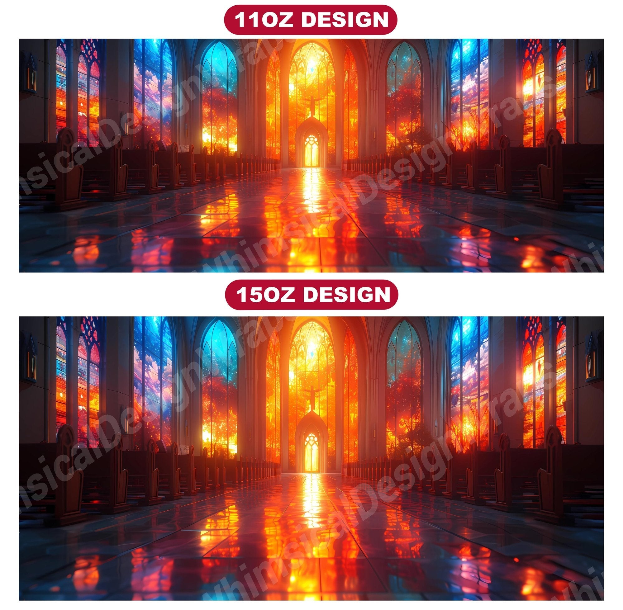 Stained Glass 6 Mug Wrap