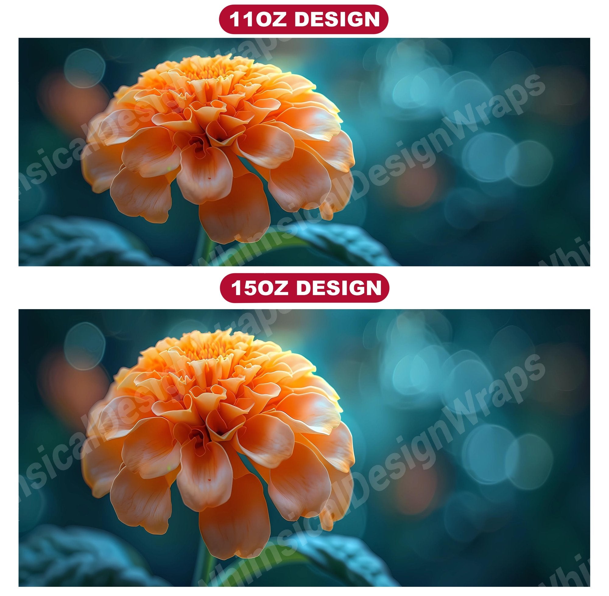 Flower Marigolds 4 Mug Wrap