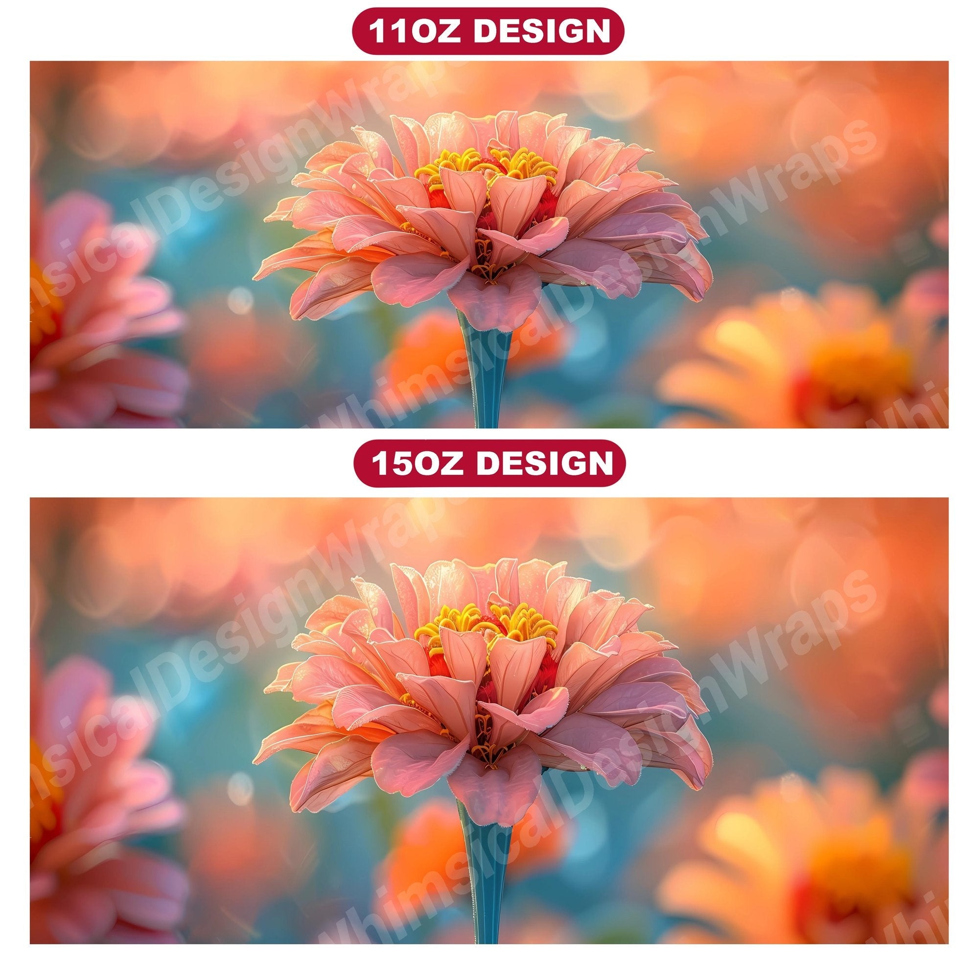 Flower Zinnias 1 Mug Wrap