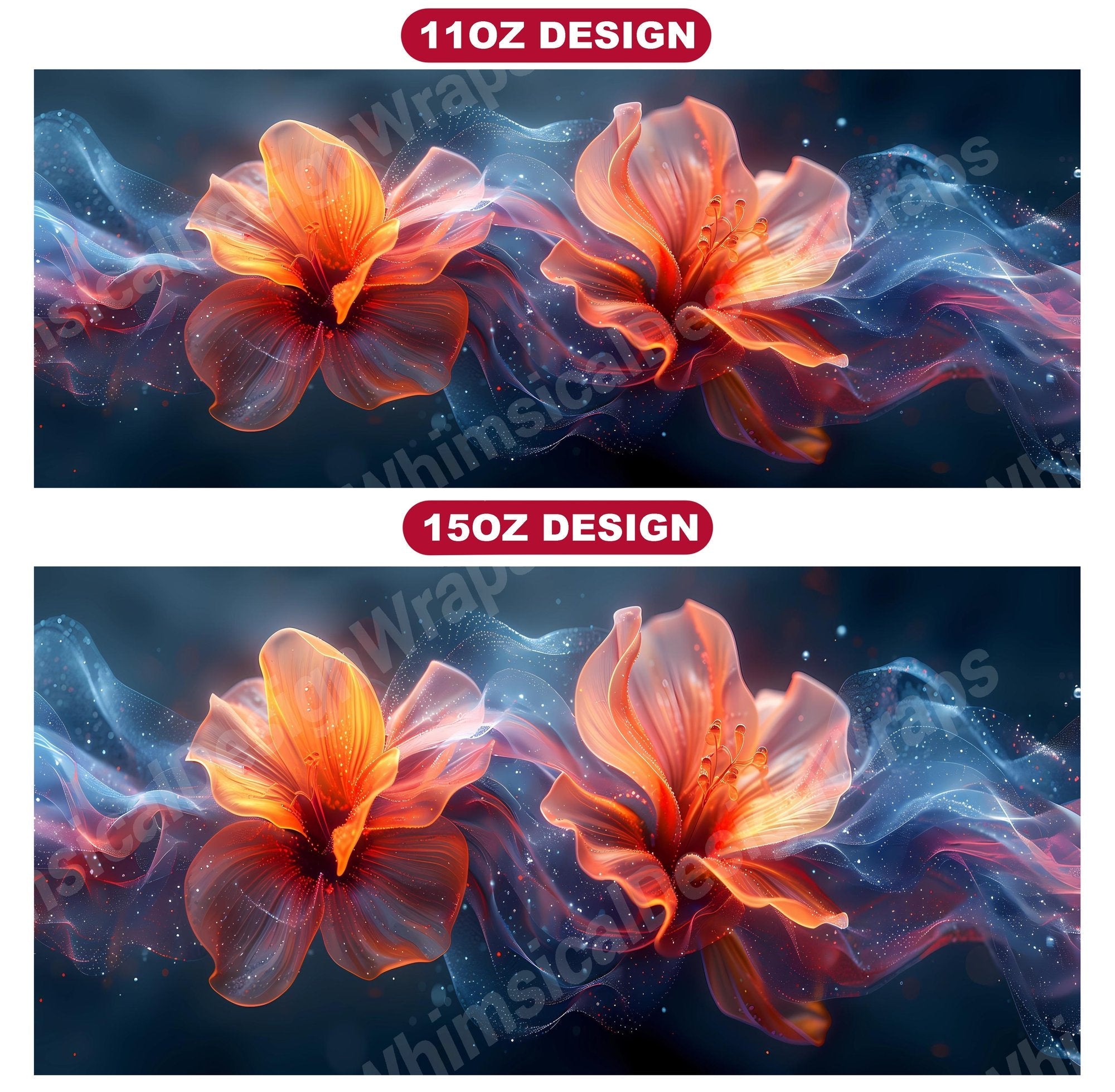 Flower Minimalist 6 Mug Wrap