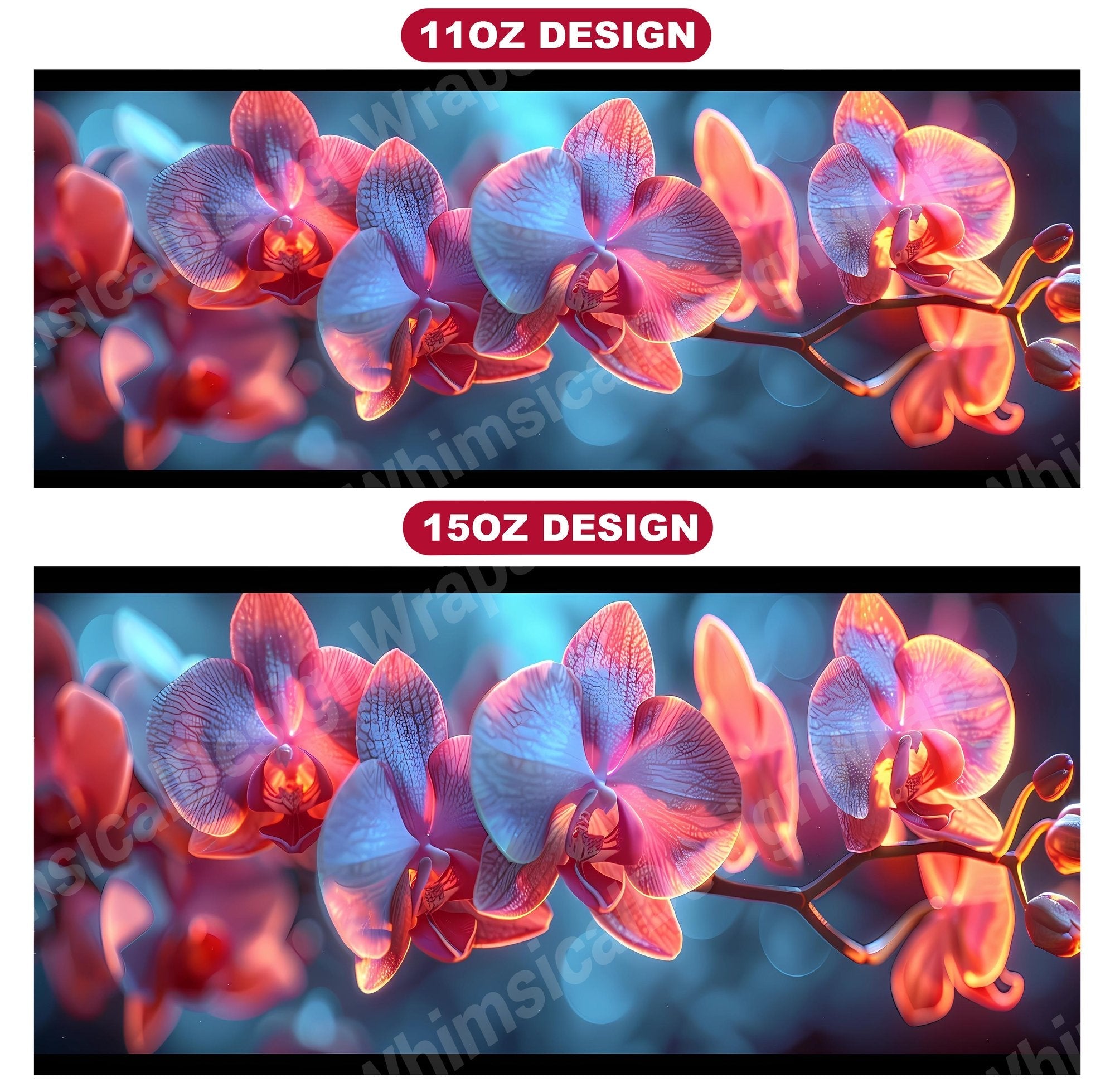 Flower Orchids 2 Mug Wrap