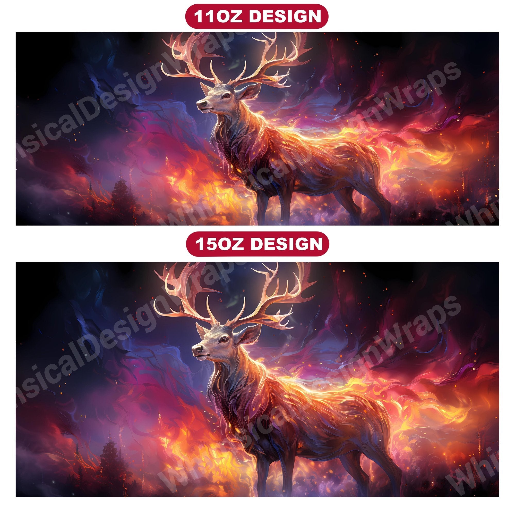 Christmas Reindeer Mug Wrap
