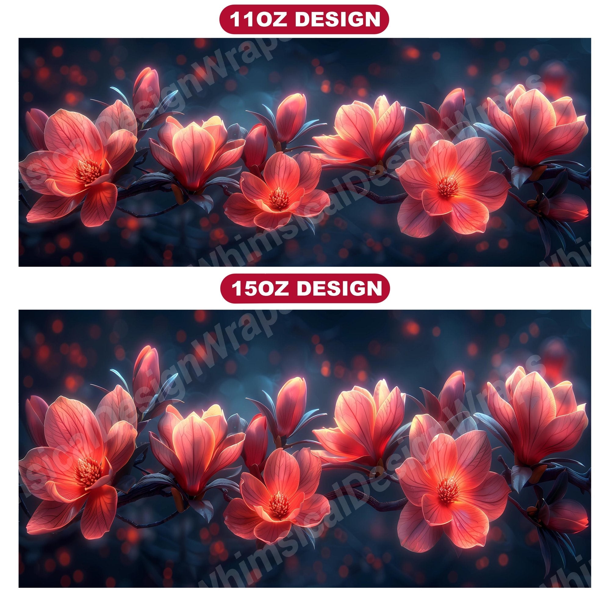 Flower Gothic 5 Mug Wrap
