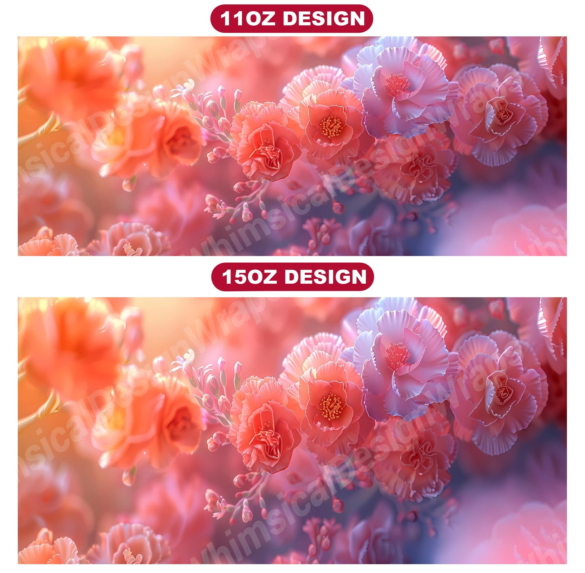 Flower Carnations 1 Mug Wrap