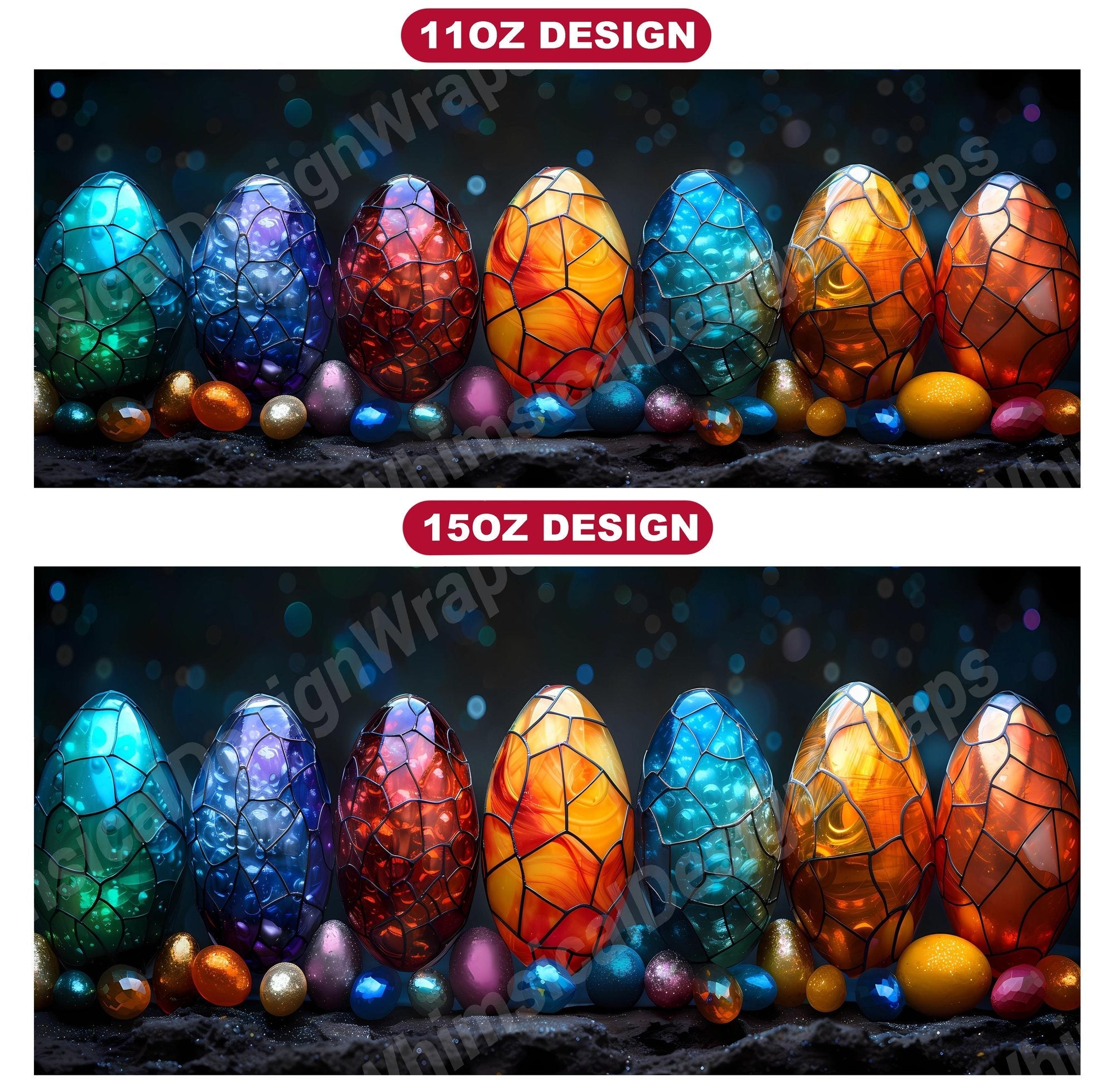 Stained Glass 5 Mug Wrap