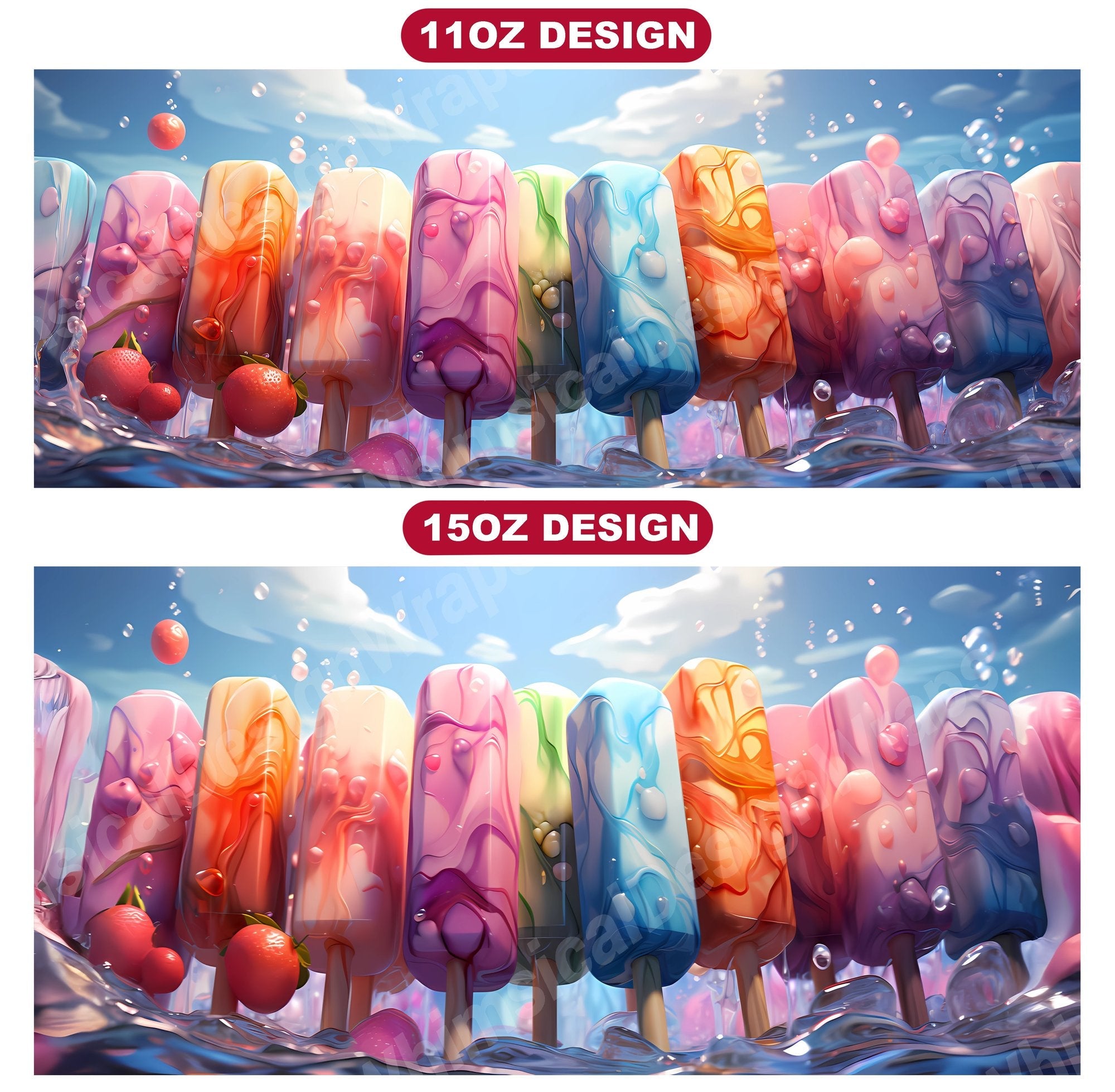 Kawaii Summer 1 Mug Wrap