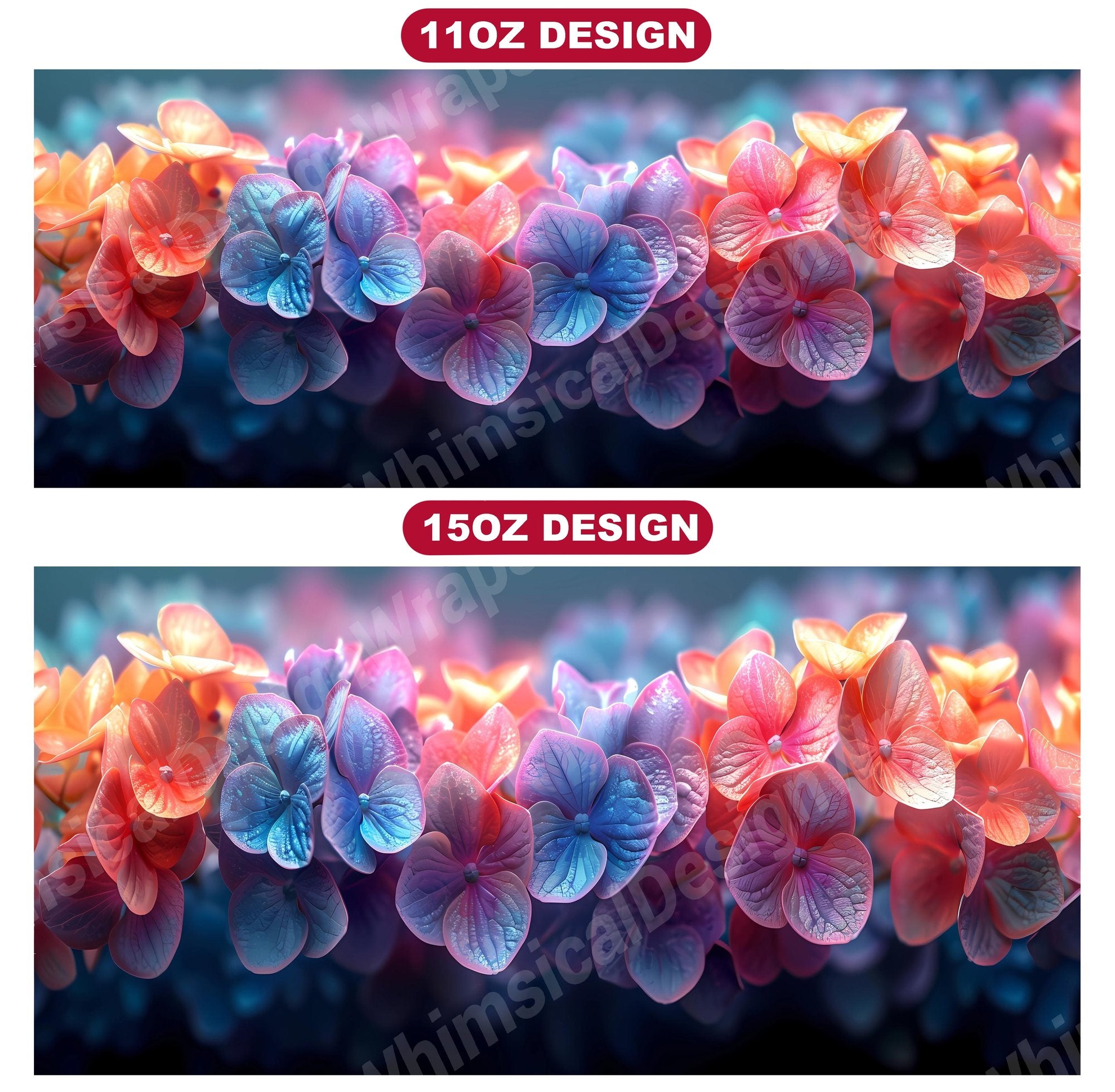 Flower Hydrangeas 6 Mug Wrap