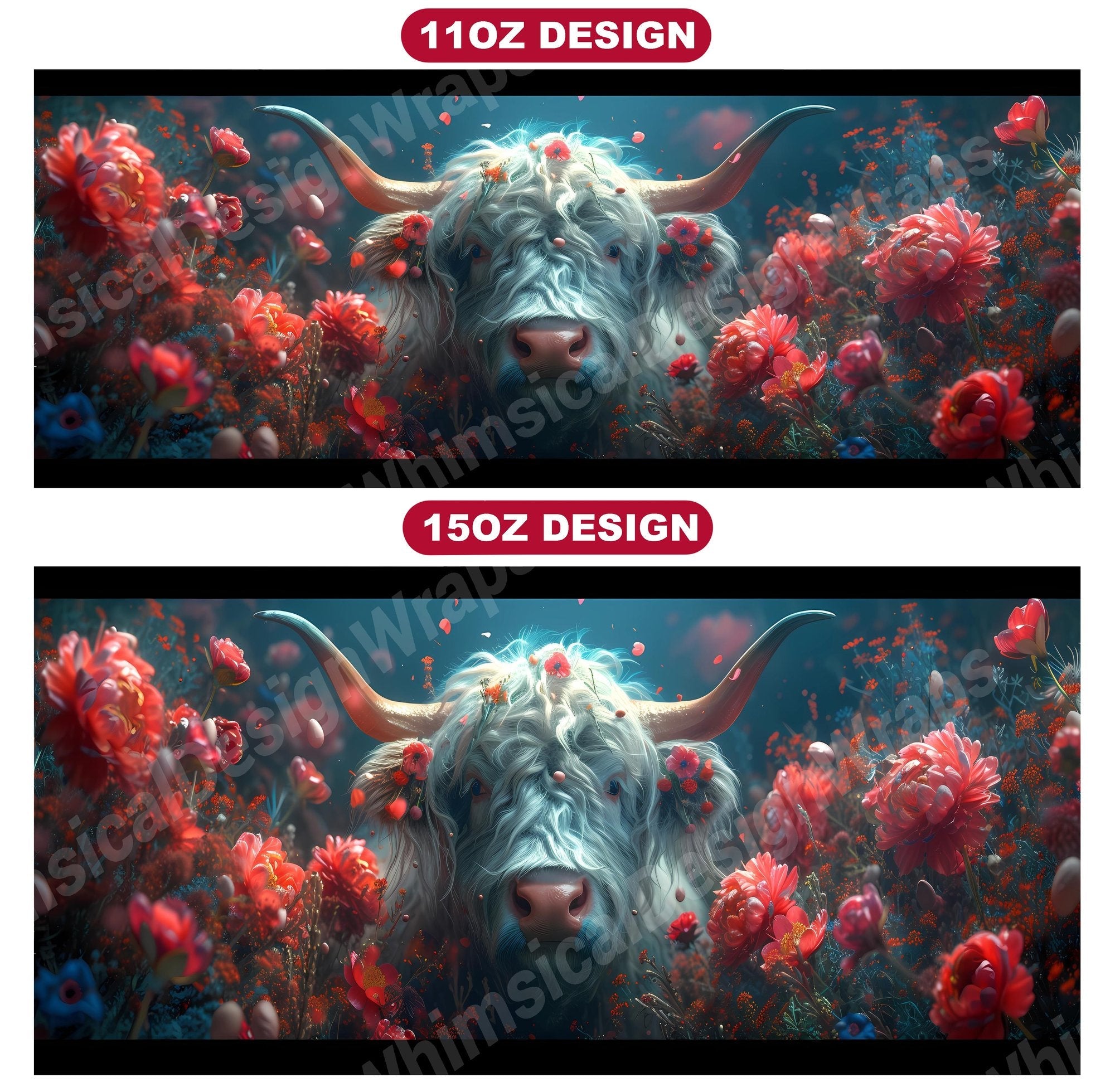 Highland Cow 2 Mug Wrap