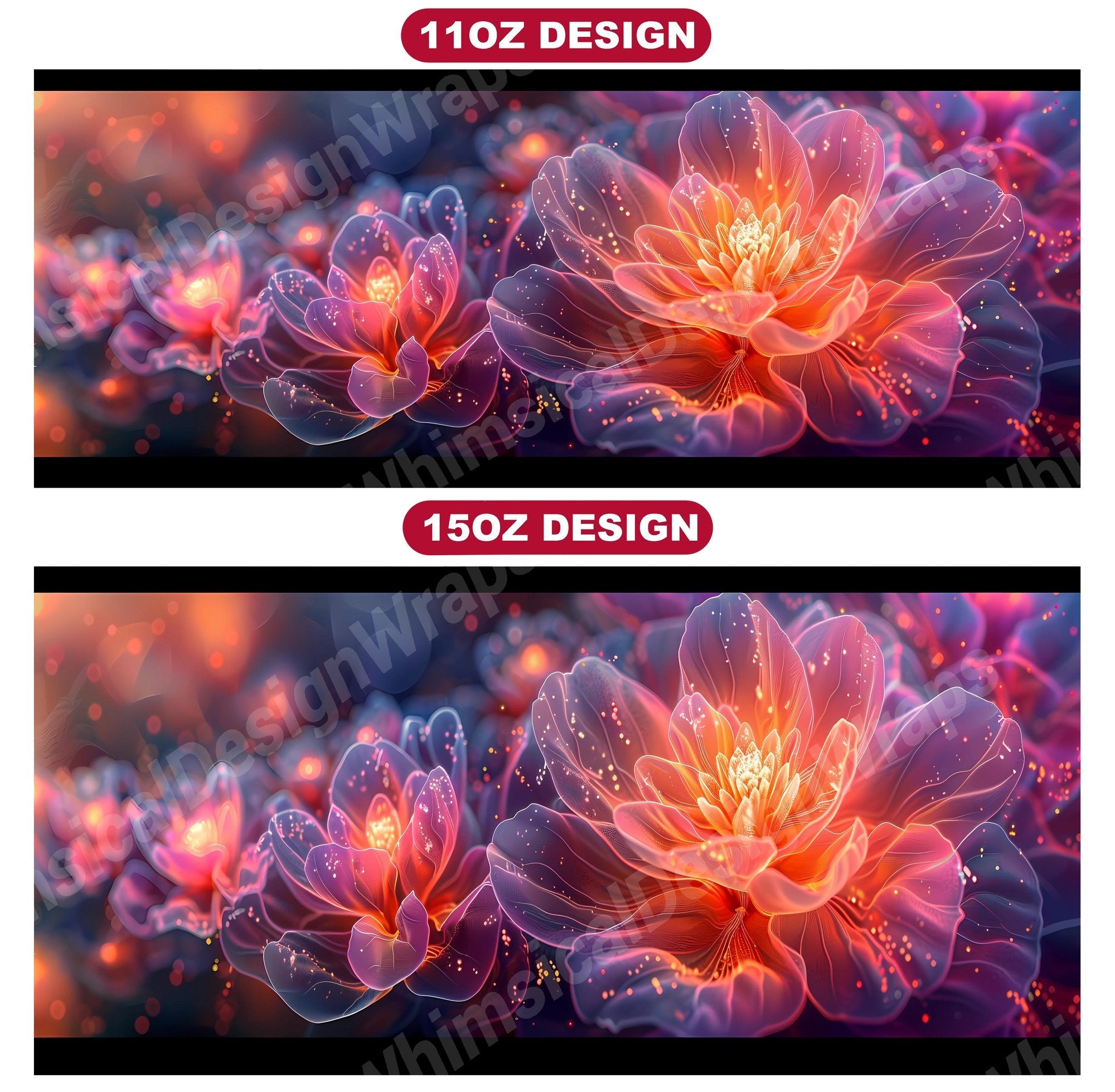 Flower Geometric 8 Mug Wrap