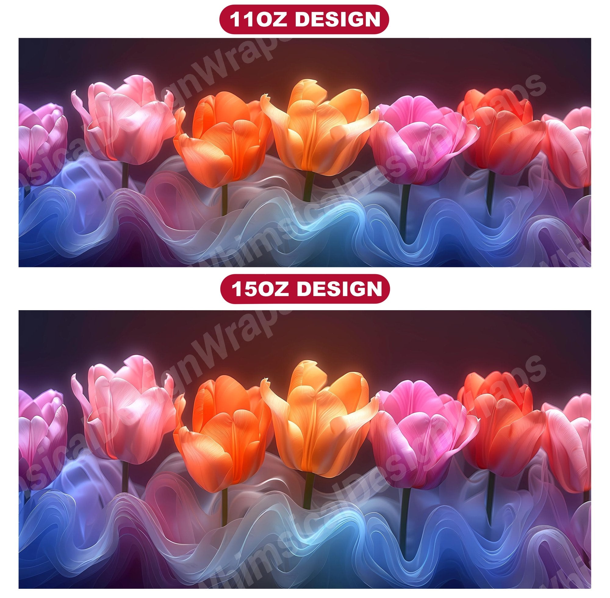 Flower Tulips 5 Mug Wrap